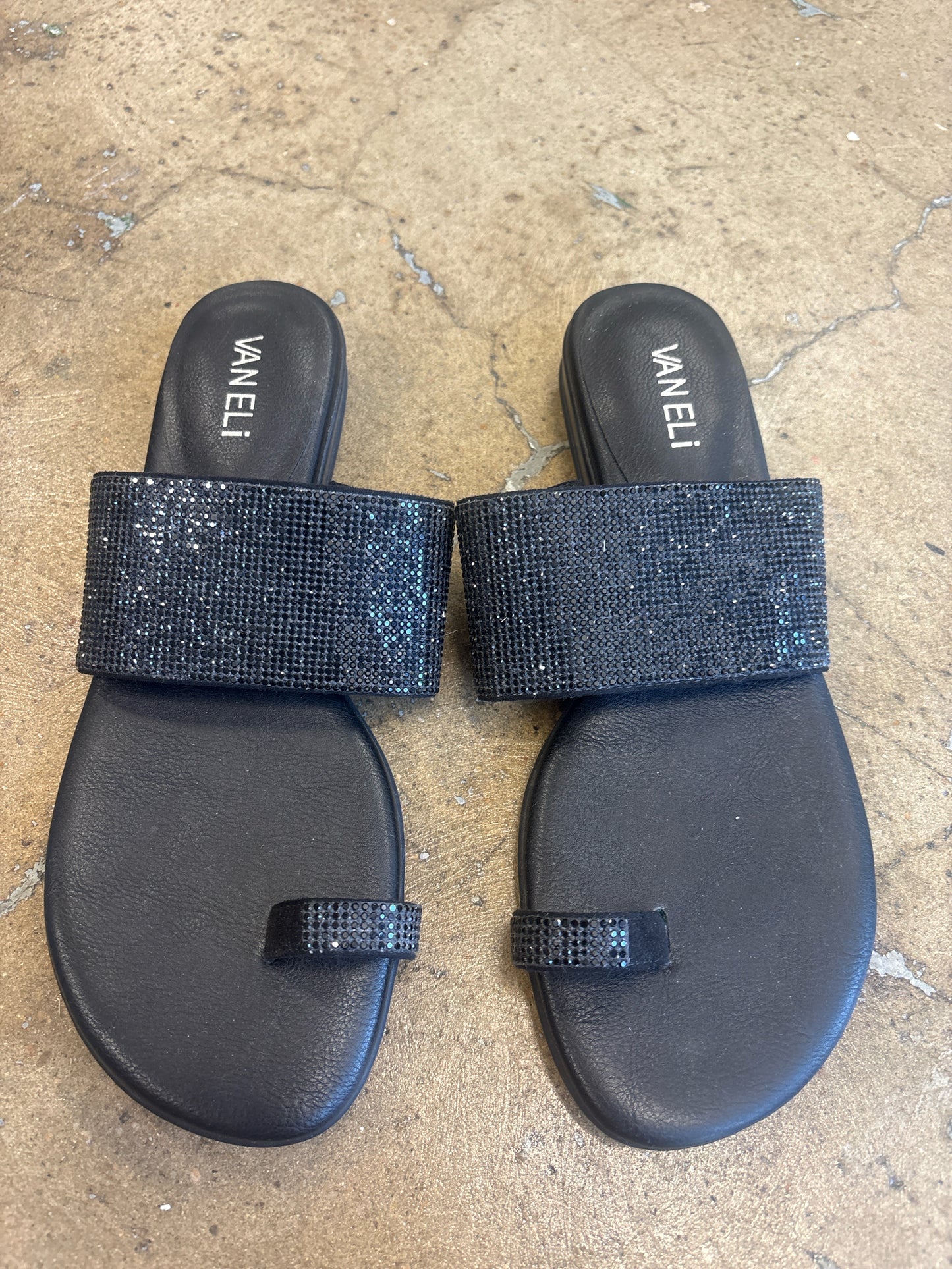 Vaneli Shoe Size 8.5 Black Sandals