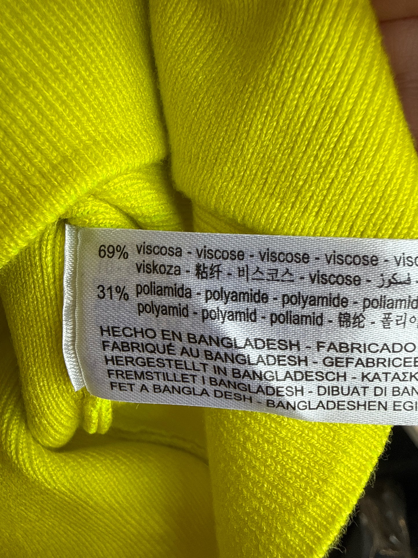 ZARA Size S Chartreuse Top