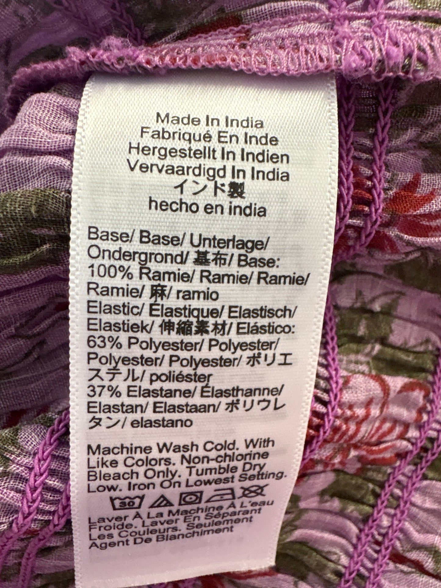 J. CREW Size L purple multi Top