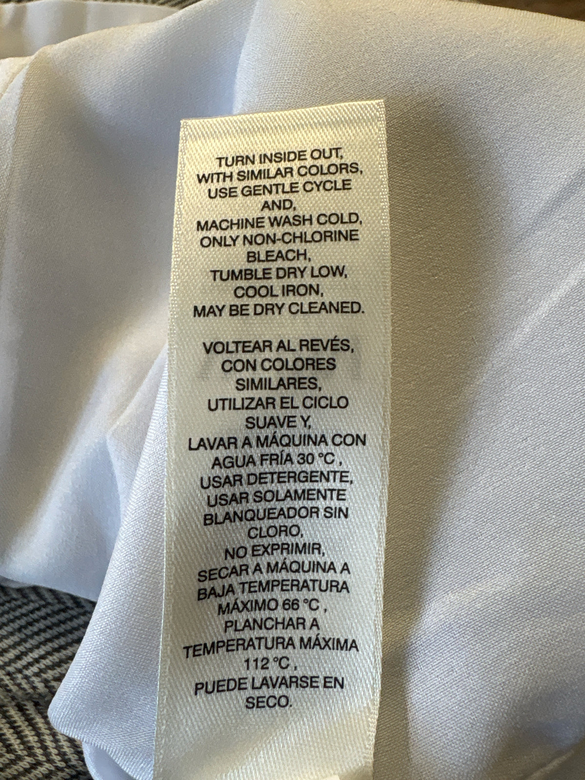 WHBM Size 10 gray print Vest