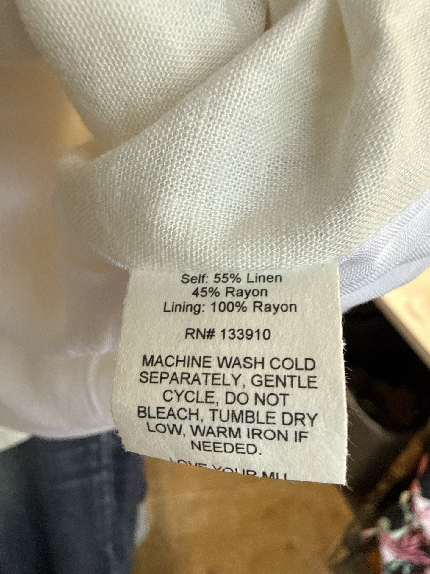 Mumu Size L Cream/multi Top