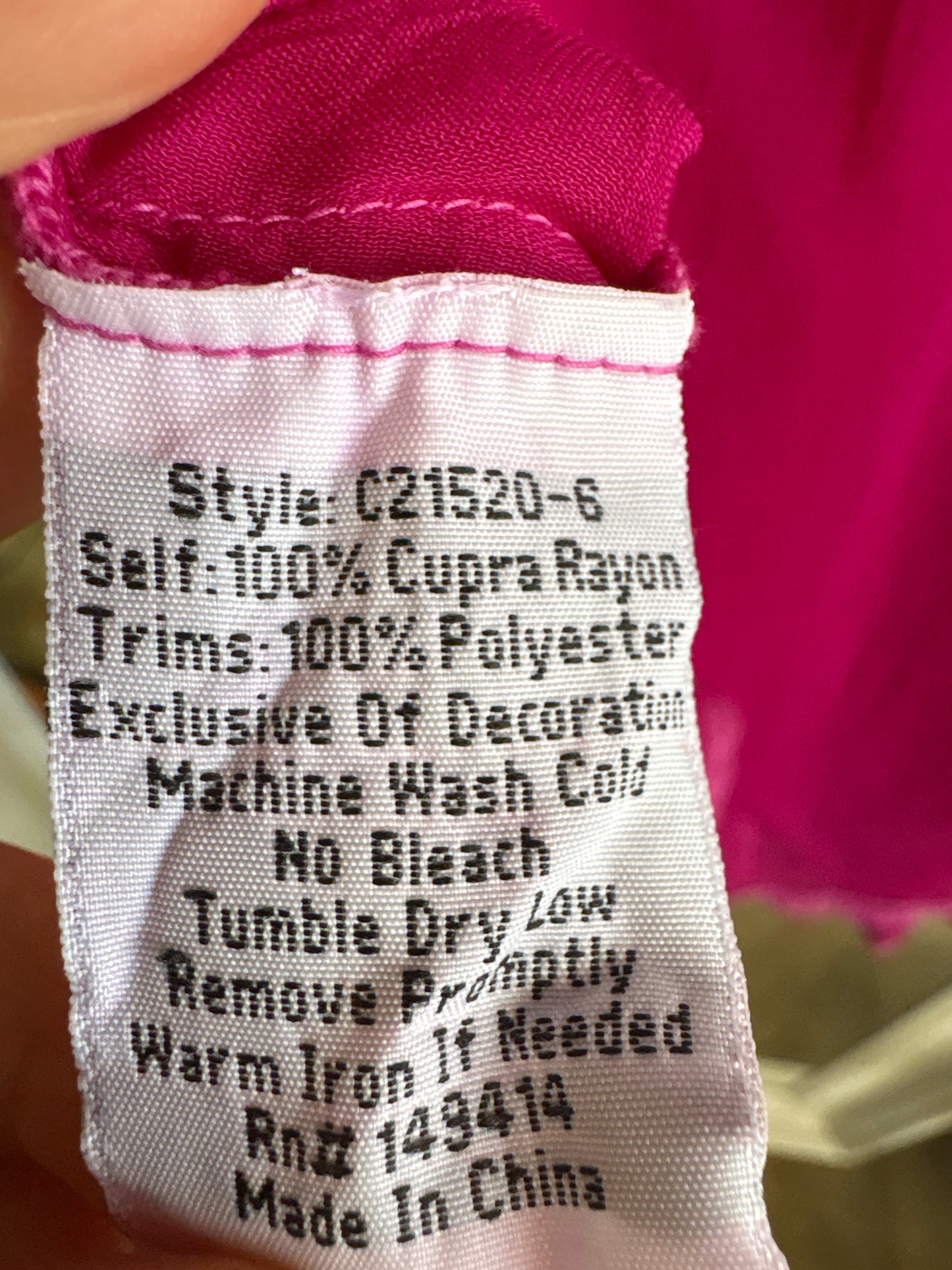 Johnny Was Size S Magenta Embroid. Top