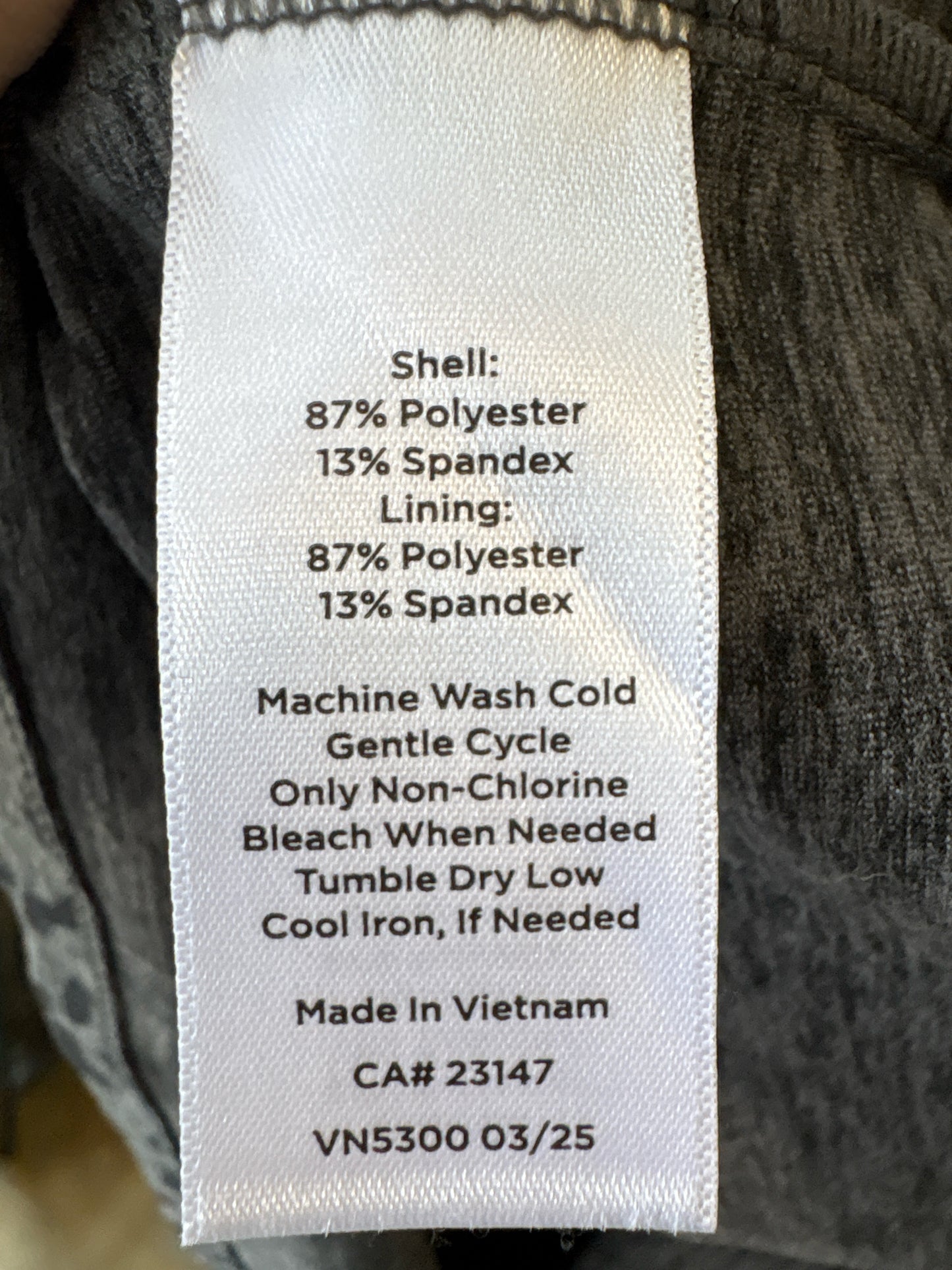 TALBOTS Size L gray & Black Animal Print Tanks