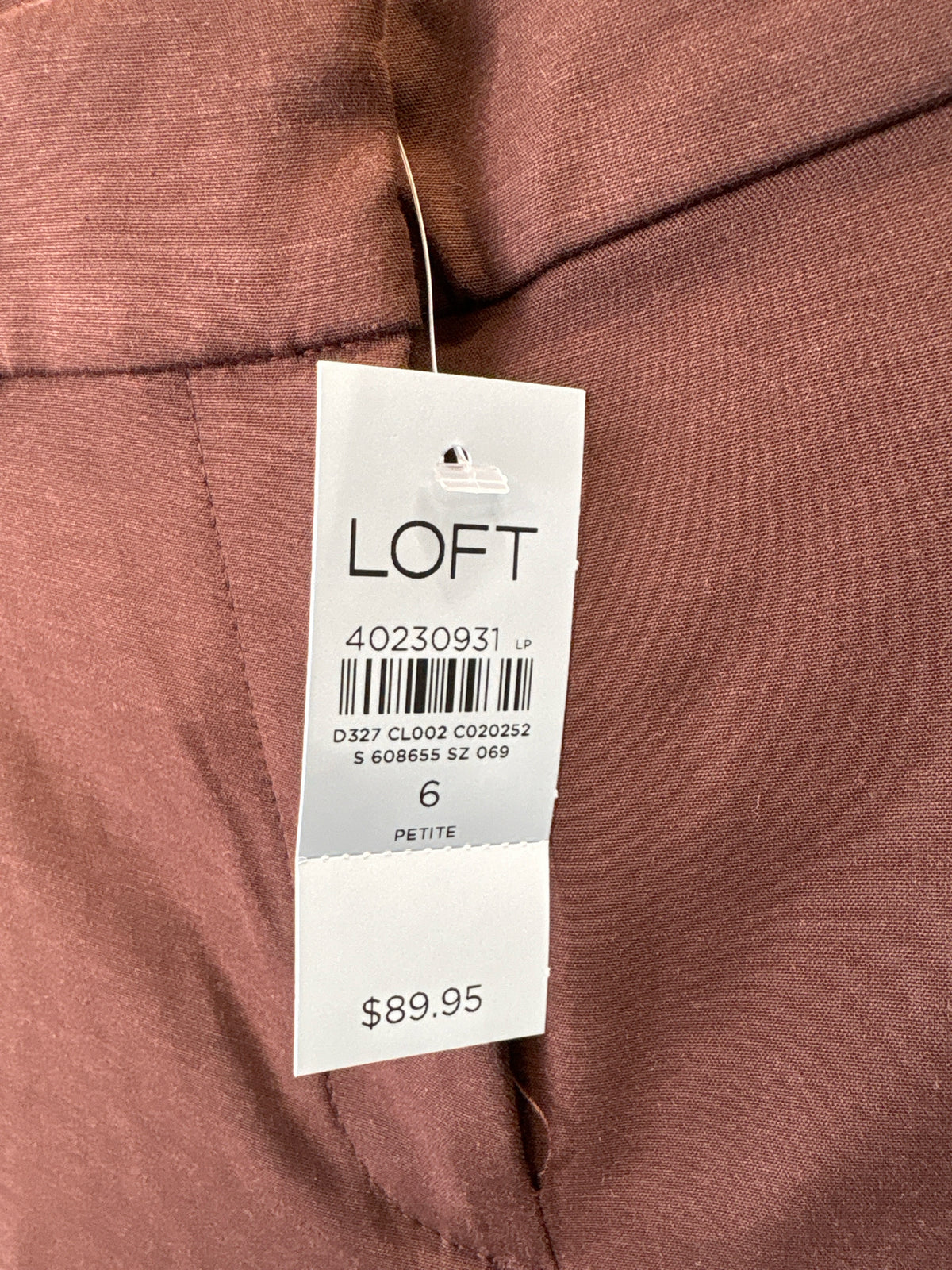 LOFT Size 6P Brown Slacks