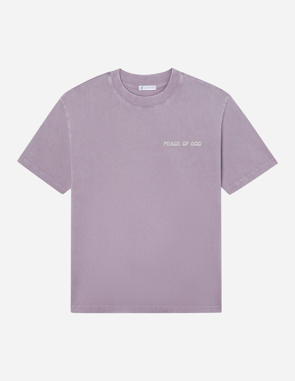 Elevated Faith Size M Lilac/Cream Tee