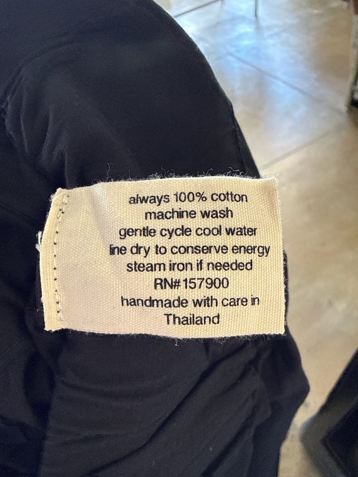 Honest Cotton Size S/M Black Pants