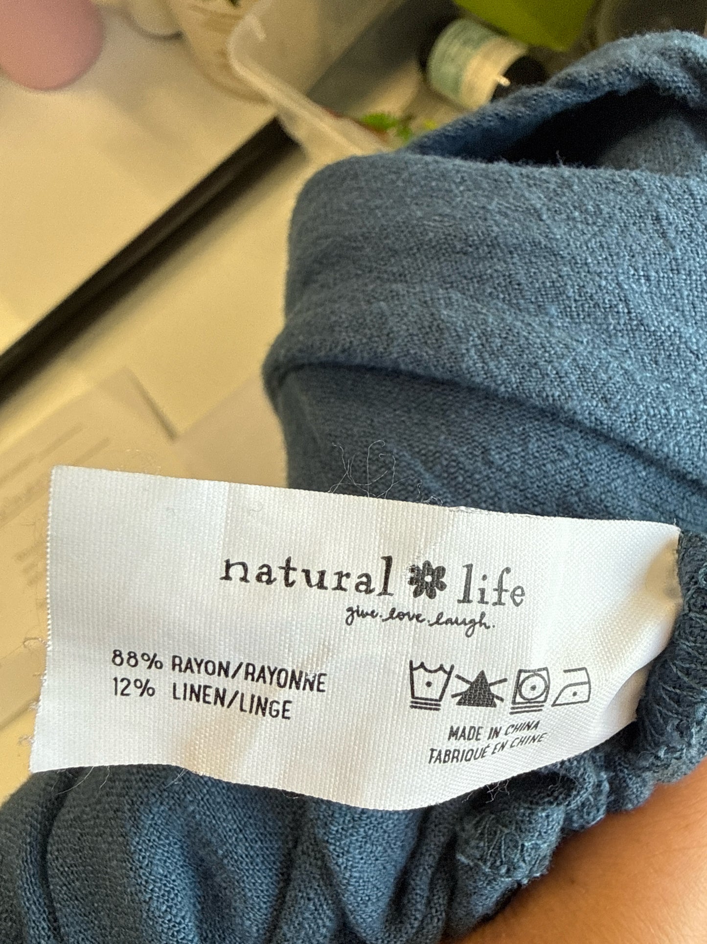 Natural Life Size L/XL Blue maxi Dress