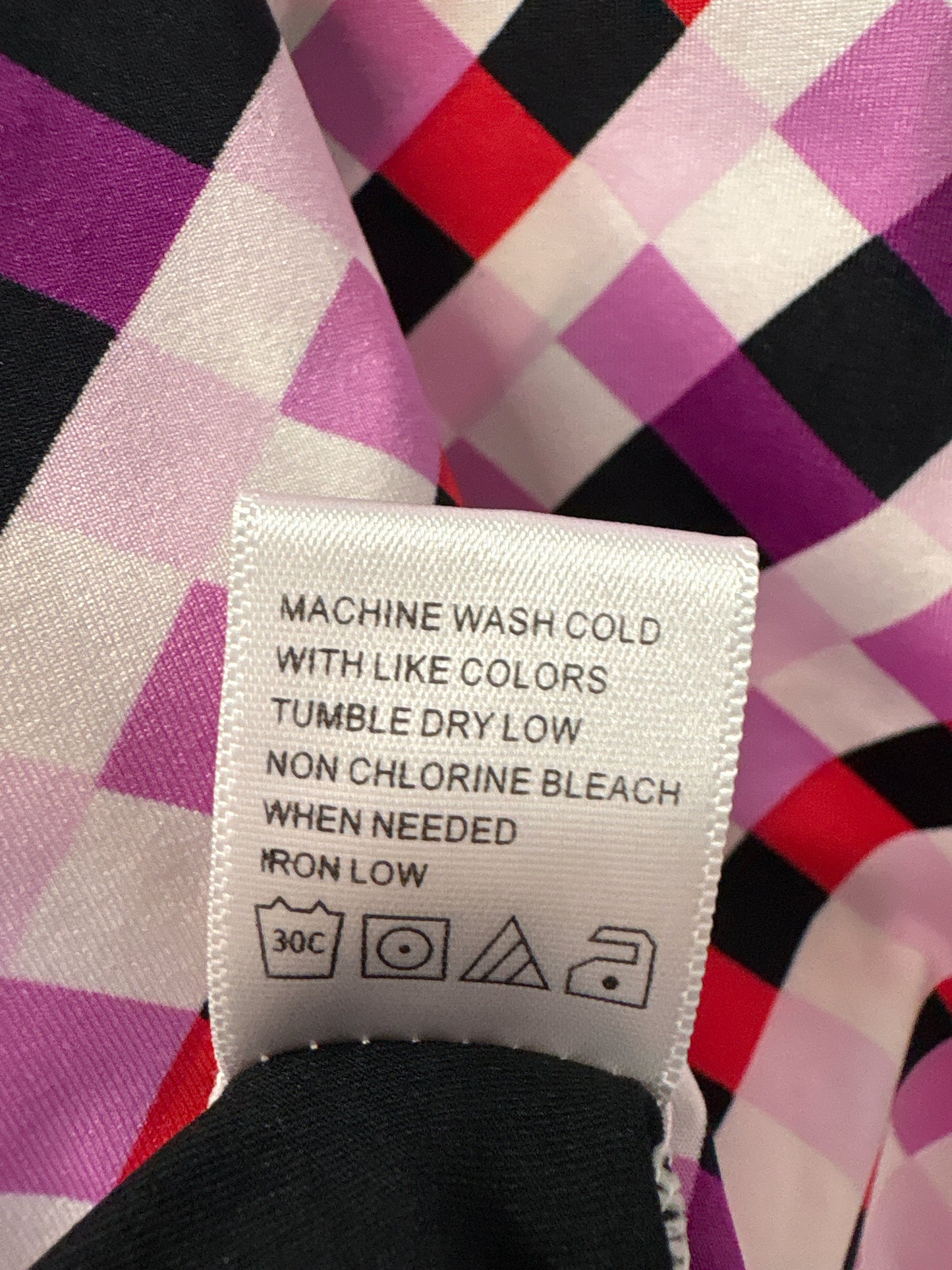 Tail Size XS Purple/Multi Checkered Tops