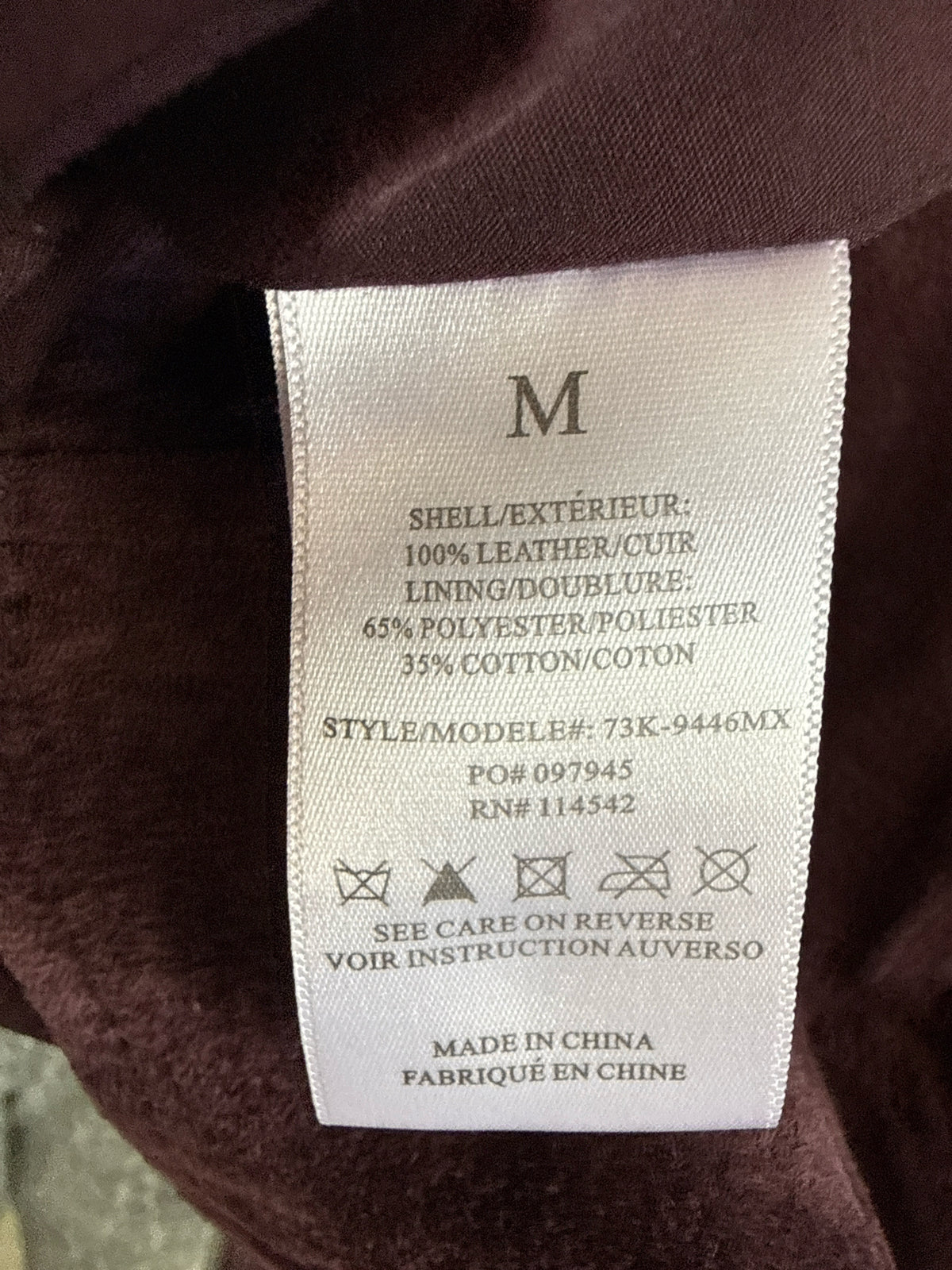 SL8 Size M Maroon Jacket
