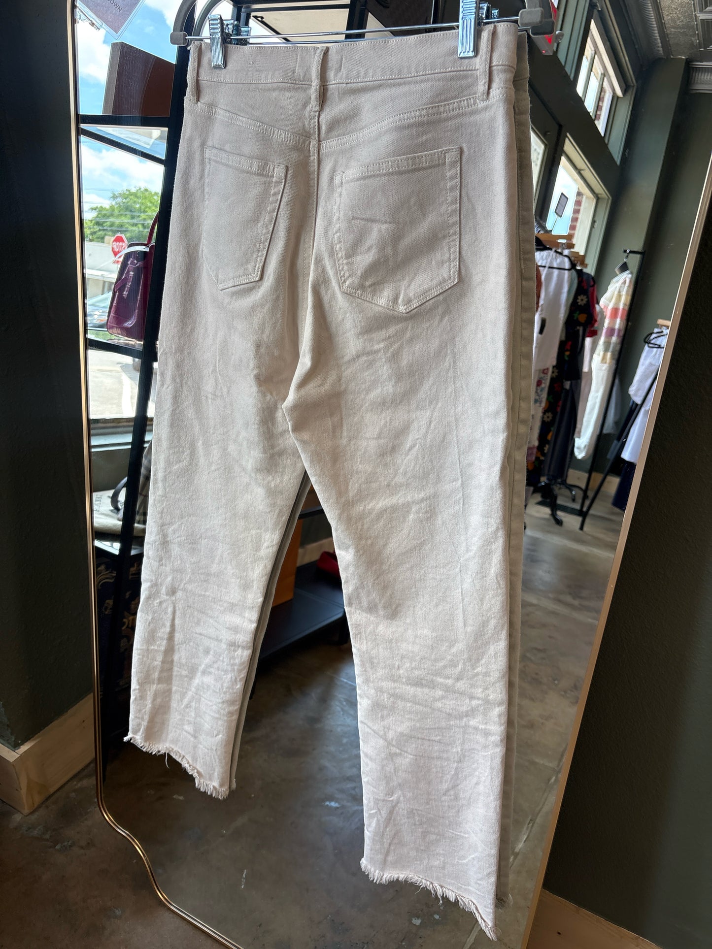 LOFT Size 4 Cream Pants