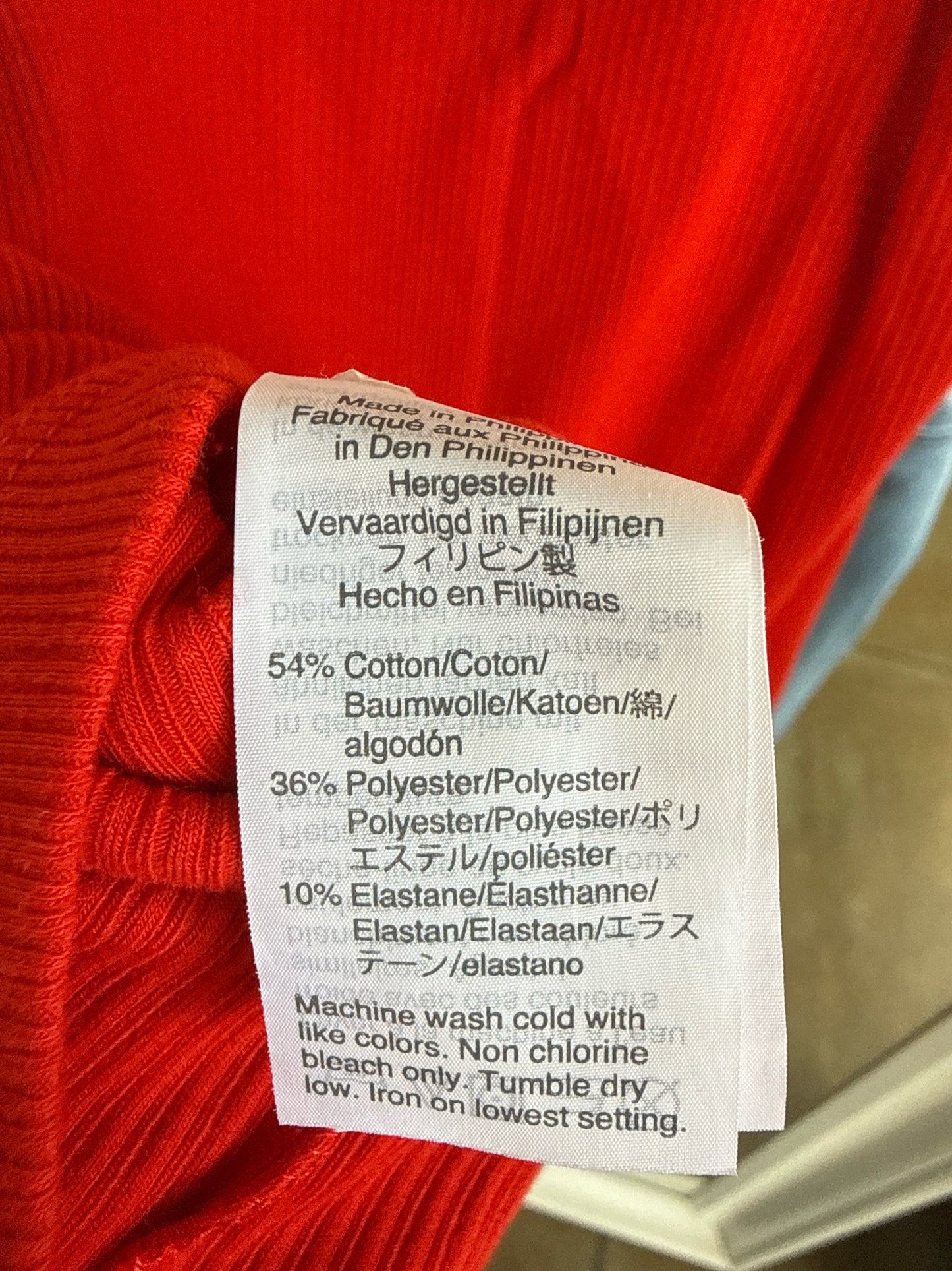 j crew Size XL Red Top