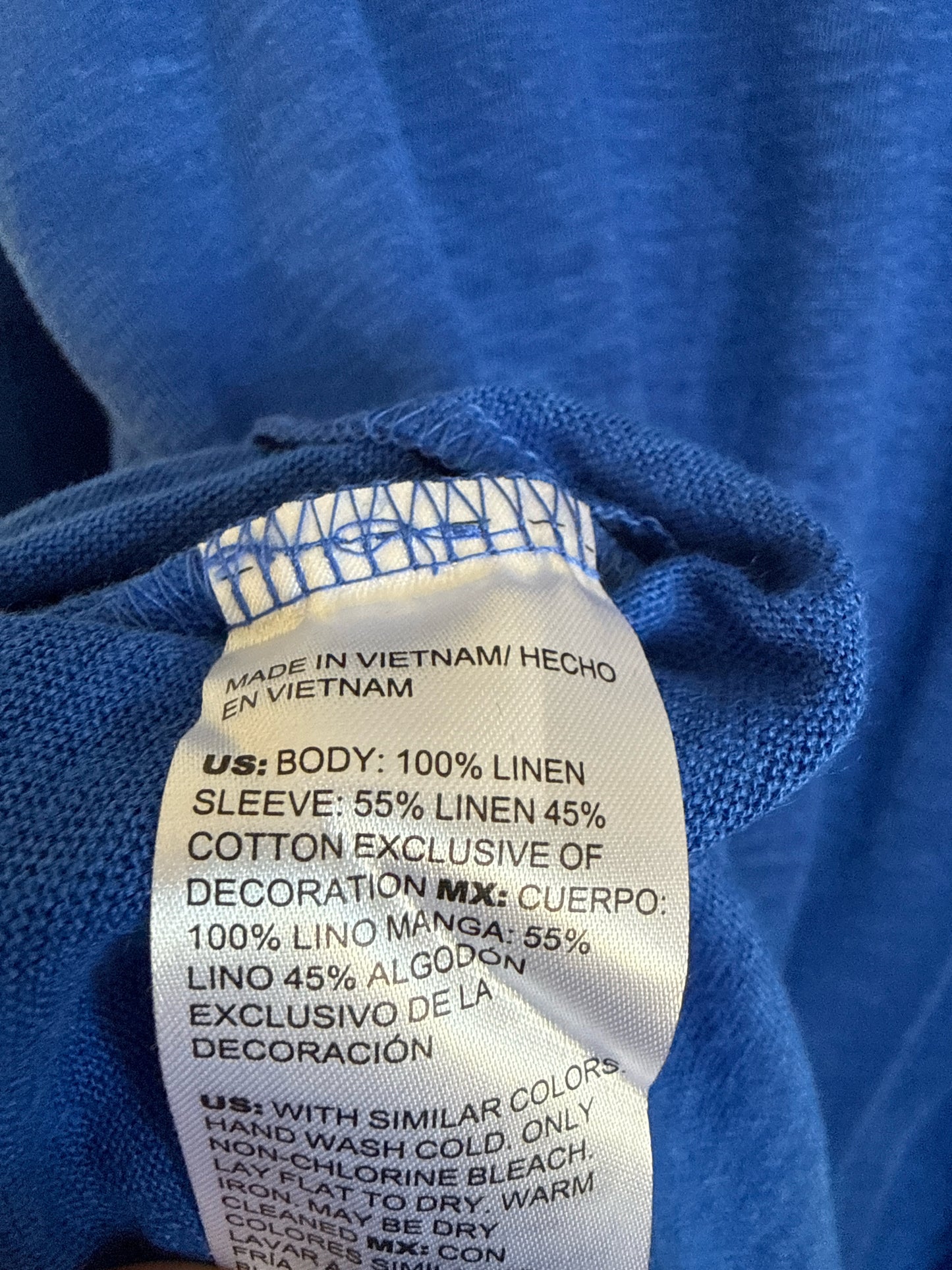 CHICO'S Size XL Blue Top