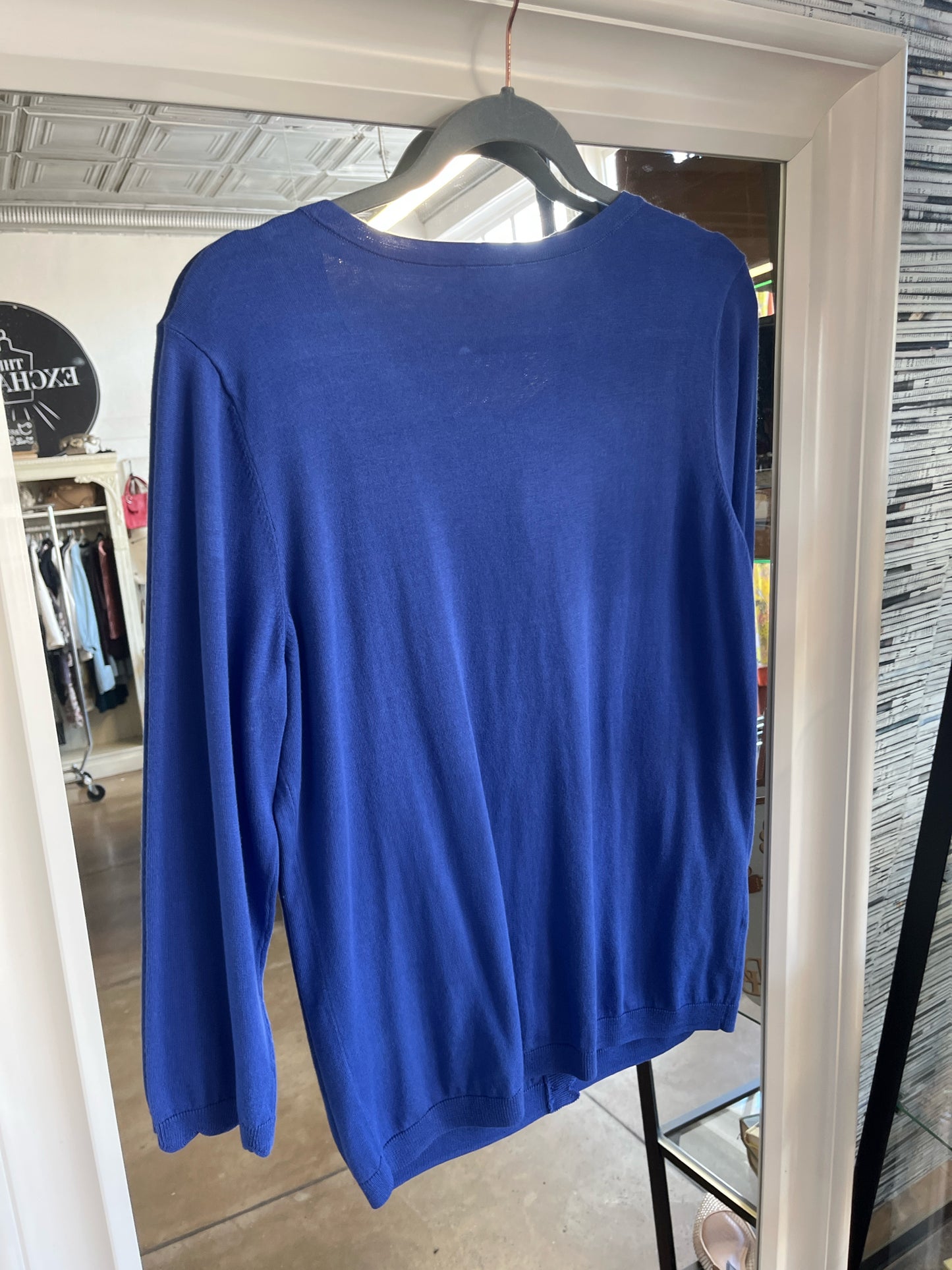 TALBOTS Size M Bright Blue Cardigan