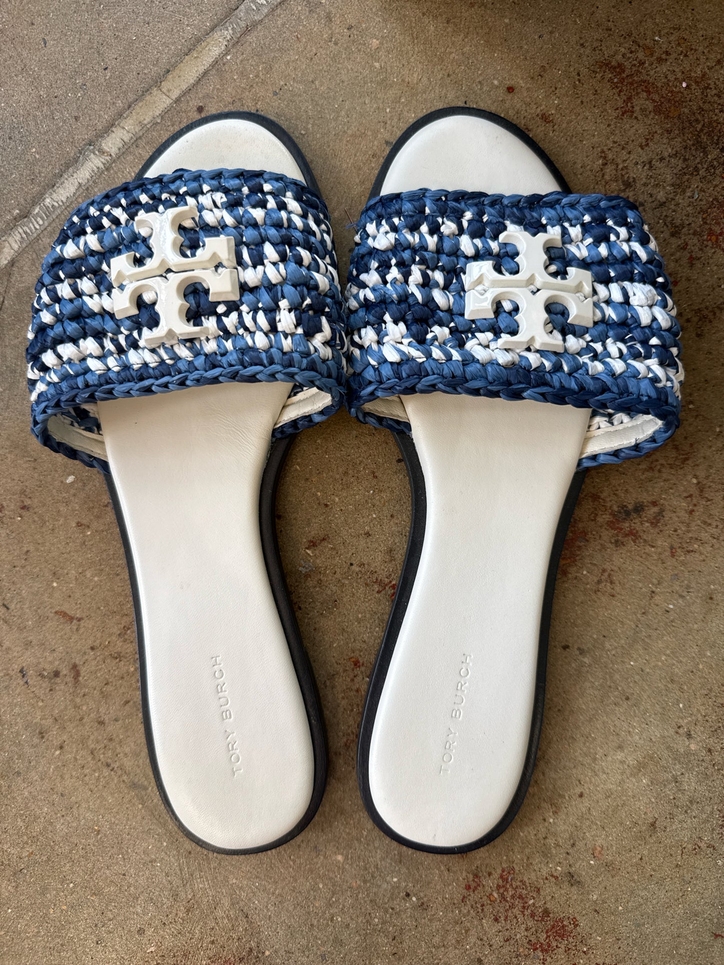 Tory Burch Shoe Size 10 Blue Sandals