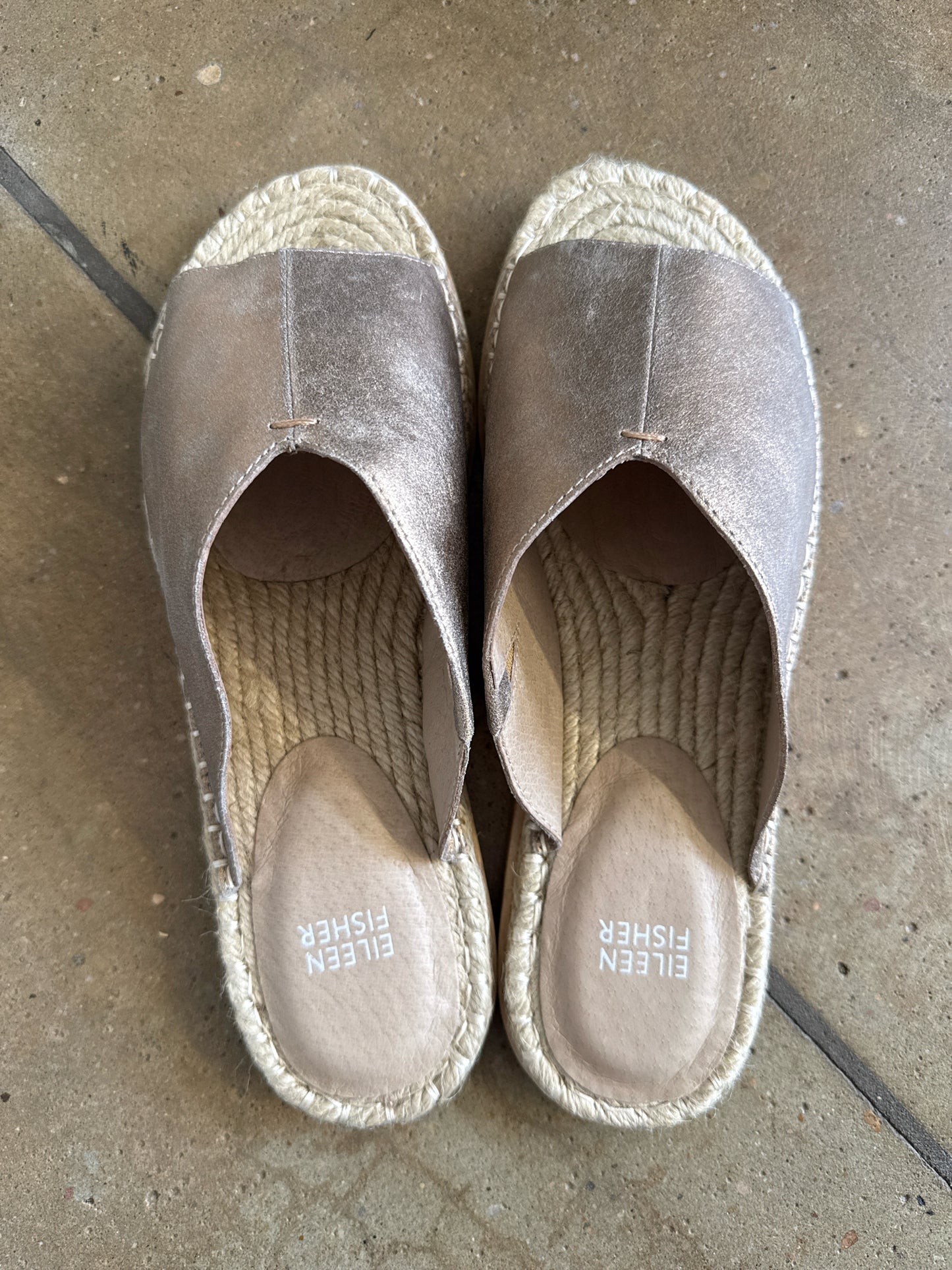 EILEEN FISHER Shoe Size 10 Bronze Sandals