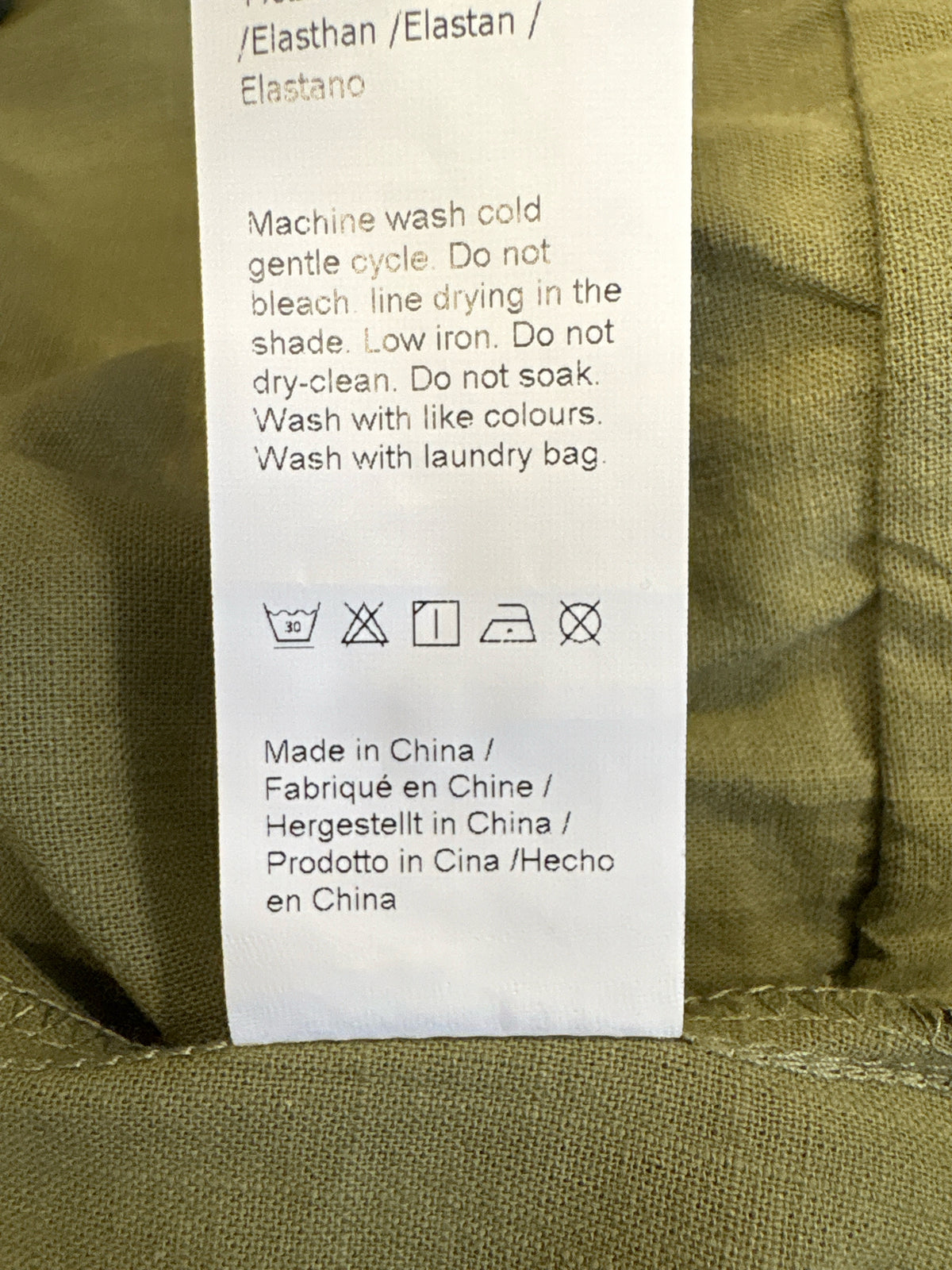 Cicy Bell Size XL Army Green Top