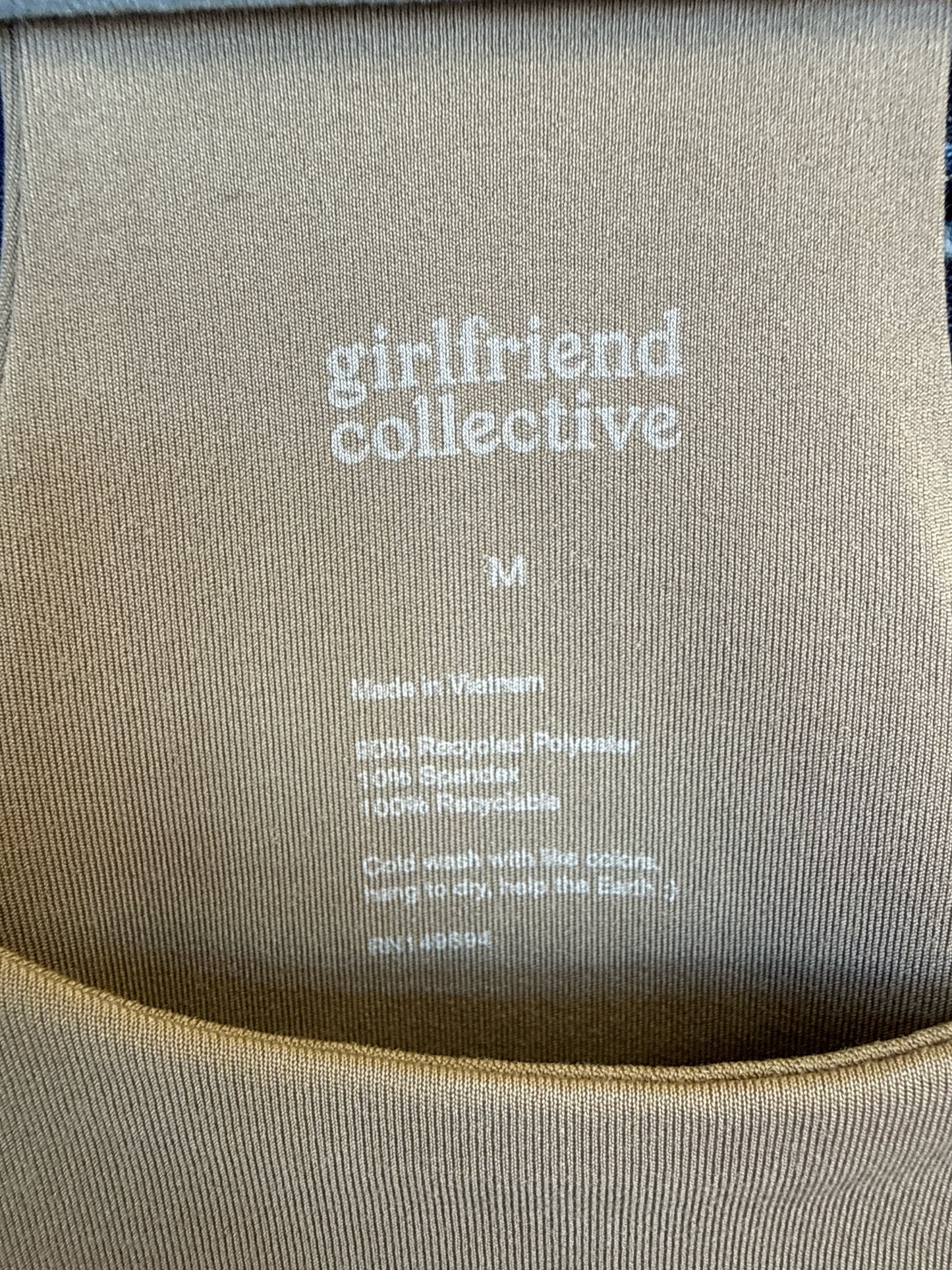 Girlfriend Collective Size M Brown Sportsbra