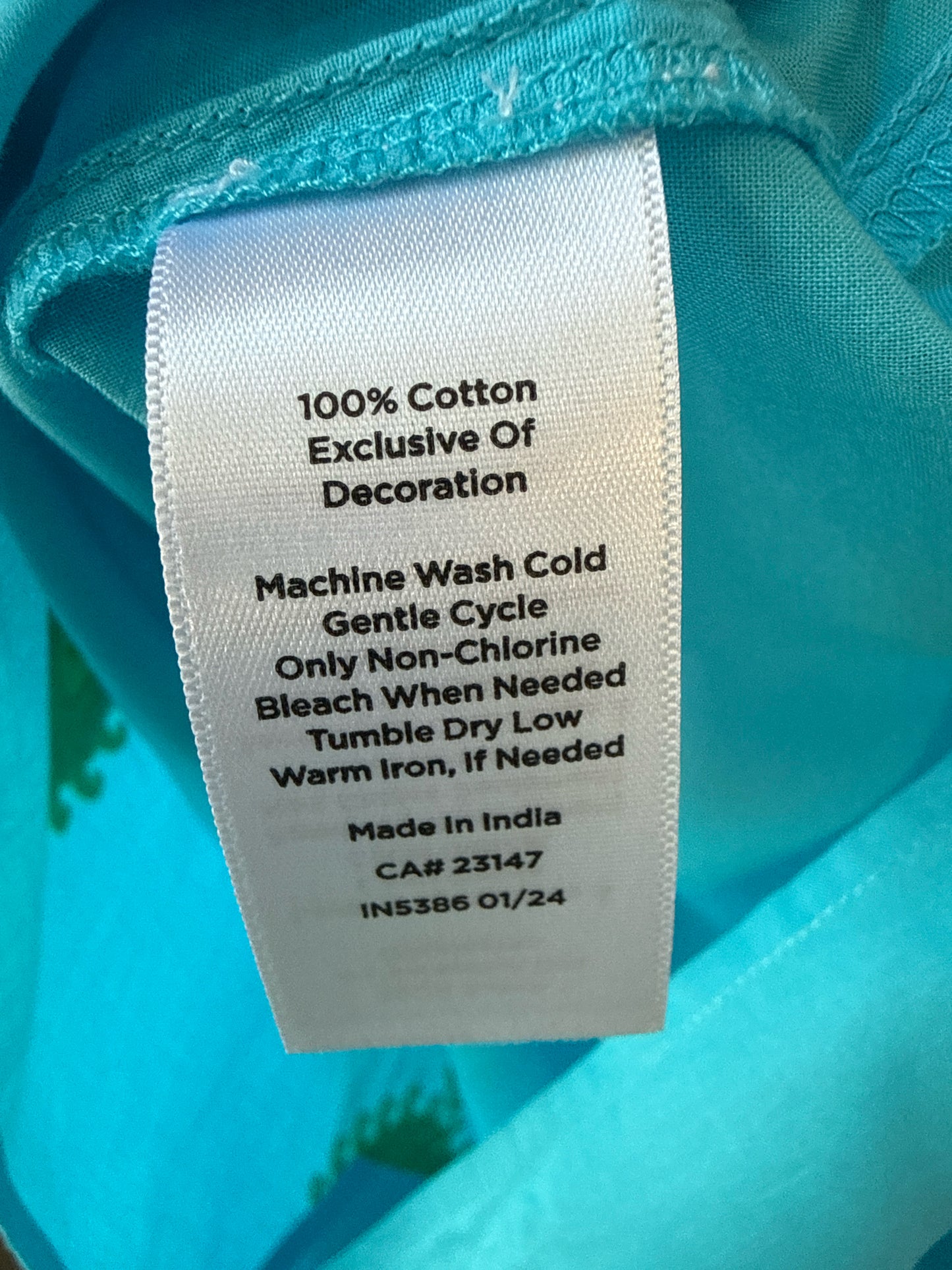 TALBOTS Size SP Blue/Green Top