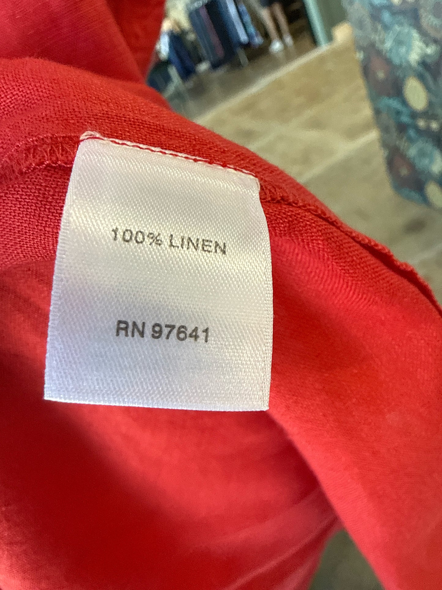 jjill Size M Red Sleeveless Top