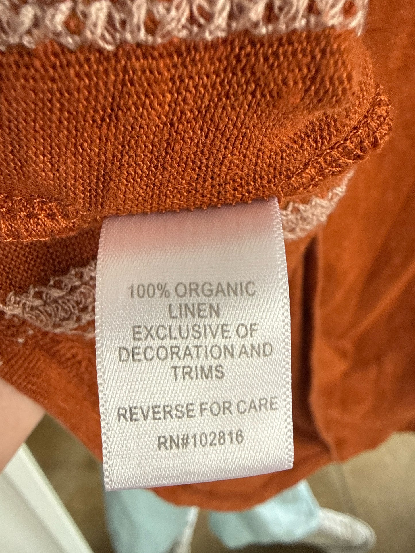 Garnet Hill Size XS Orange Top