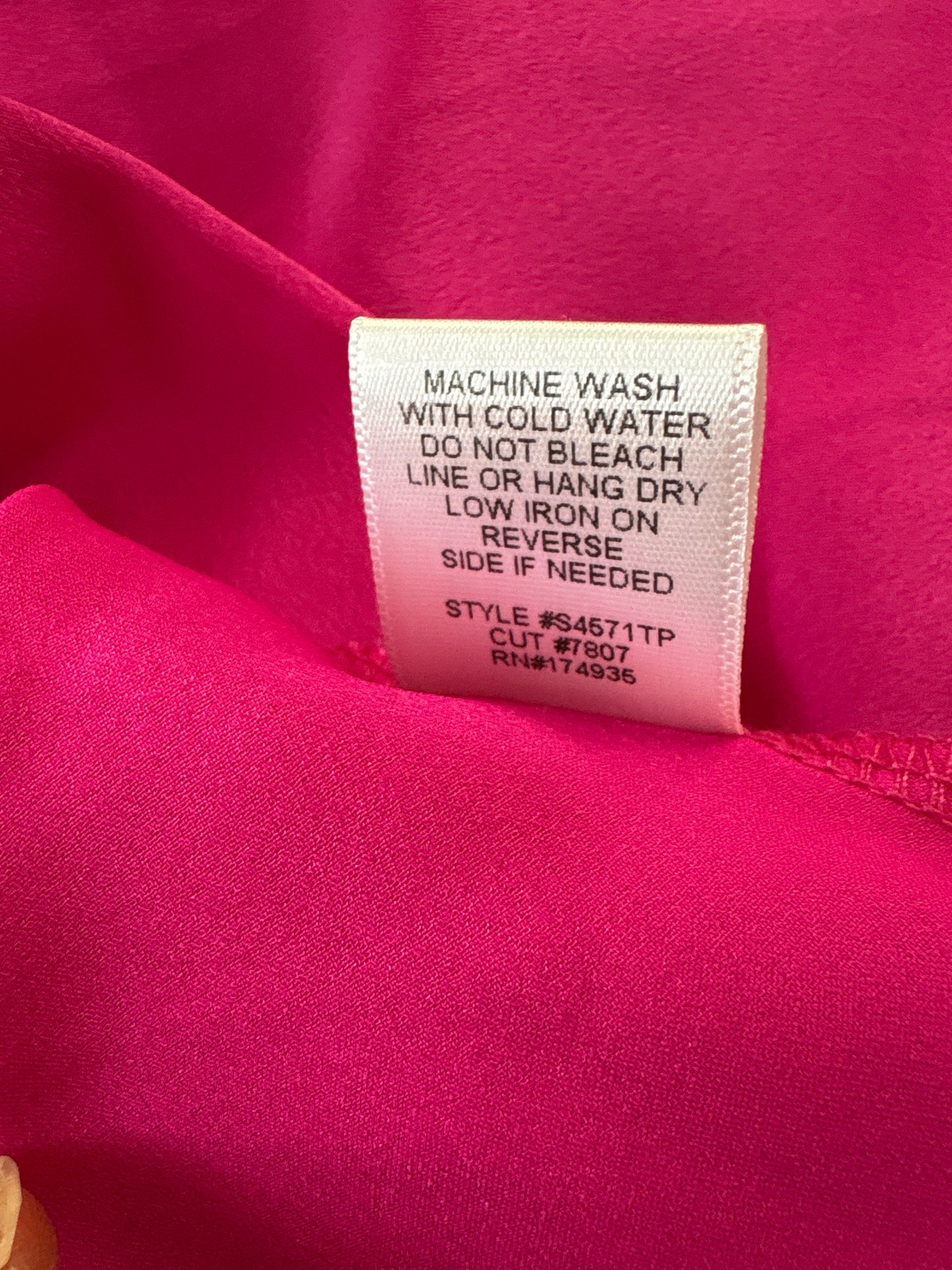 Renee C Size S Hot Pink Top