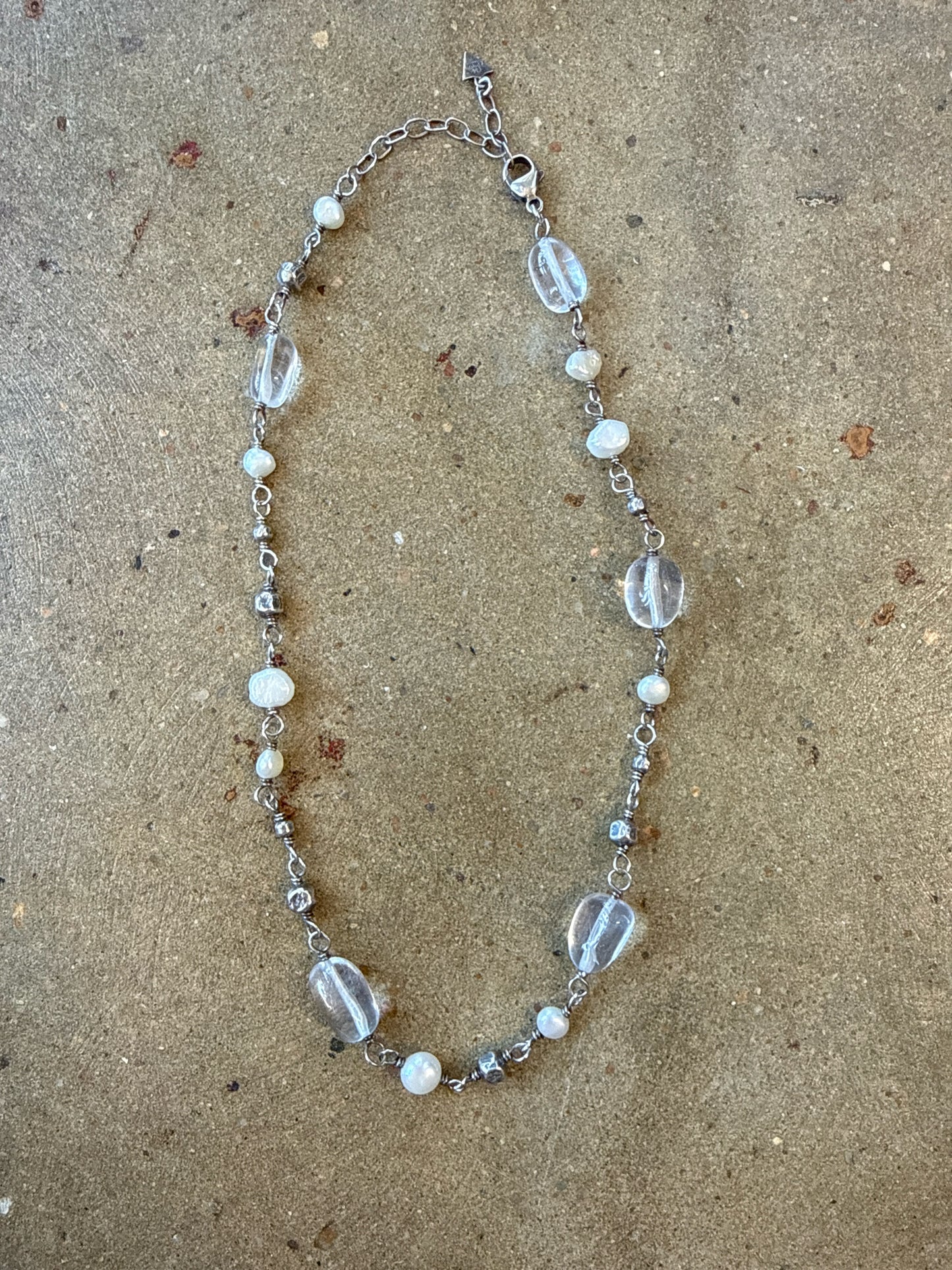 Silpada Silver Beaded Necklace