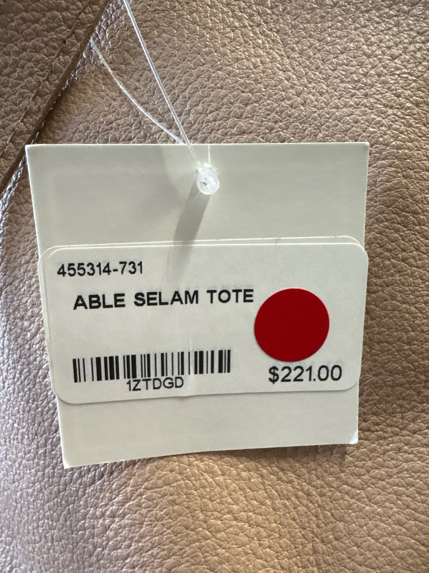 able Tan PEBBLED Bag