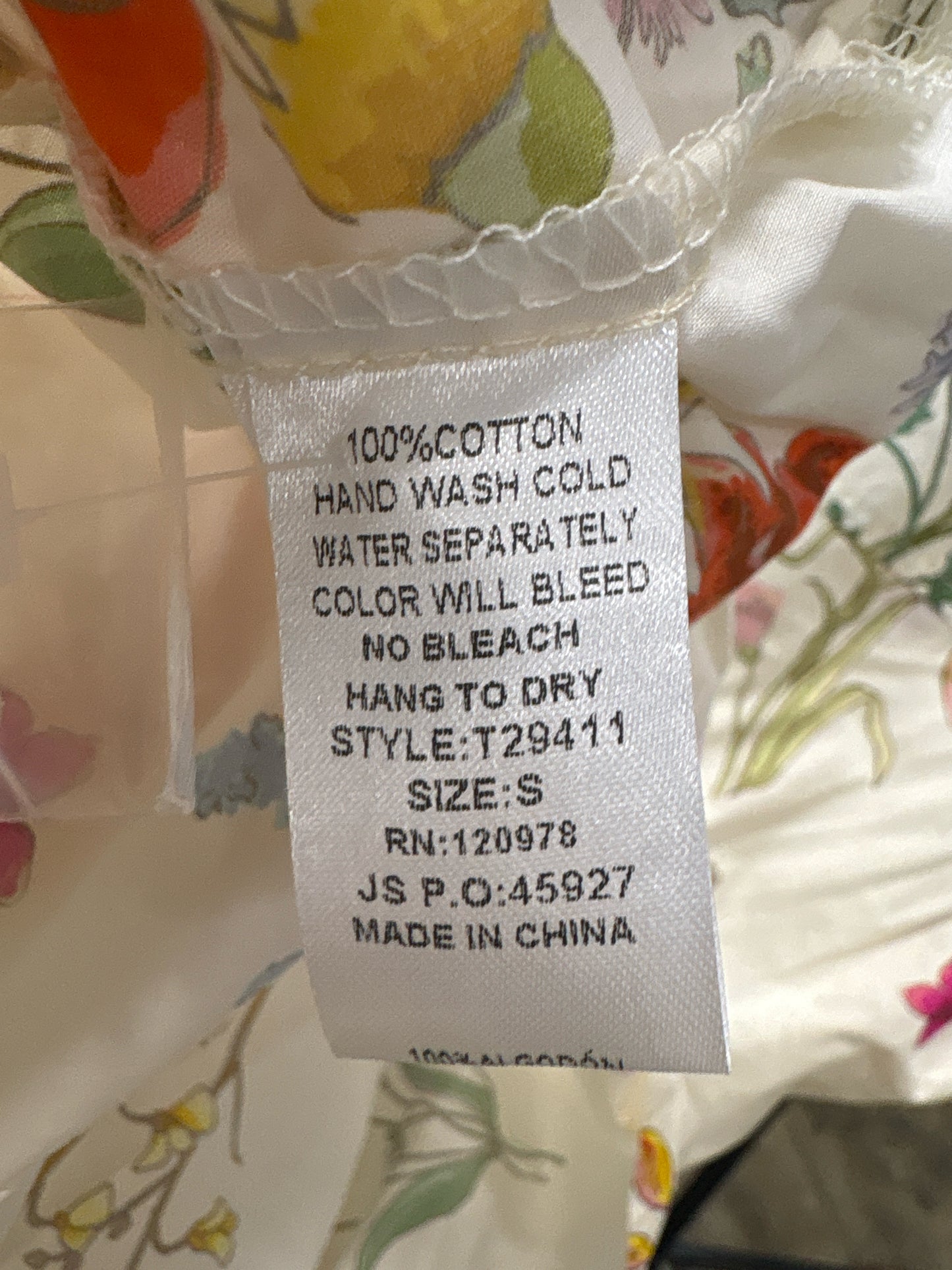 entro Size S Cream/multi Top