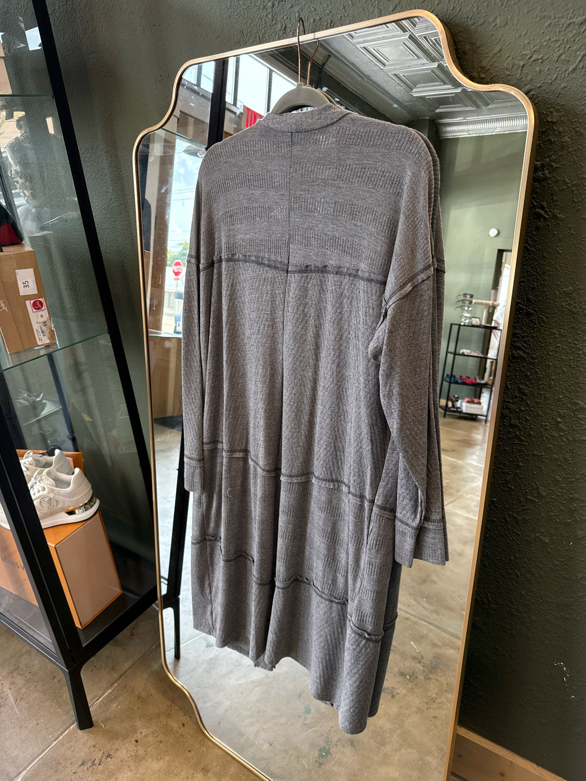 GIGIO Size S Gray Kimono/Shawl