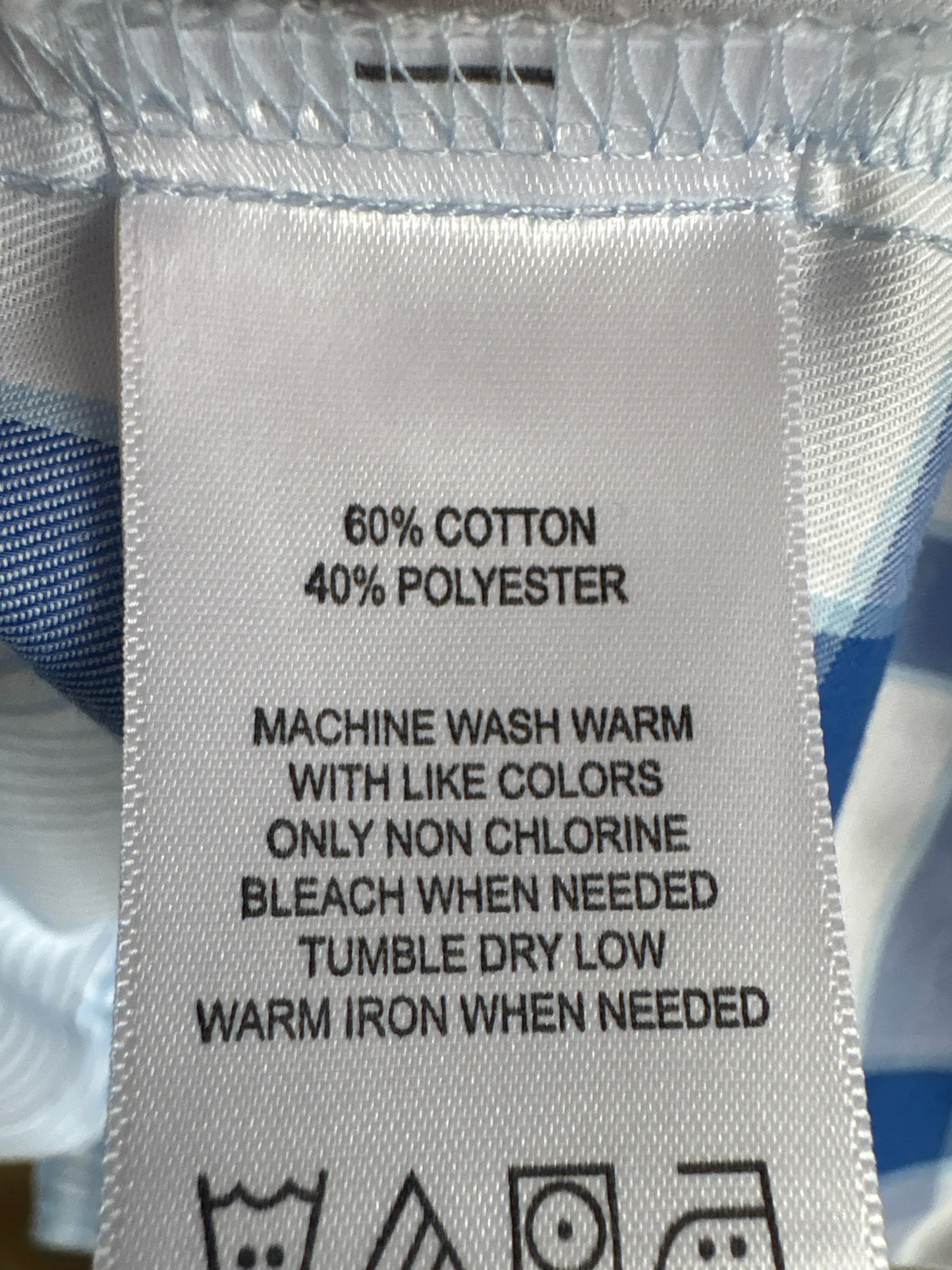 Foxcroft Size 18 blue and white Top