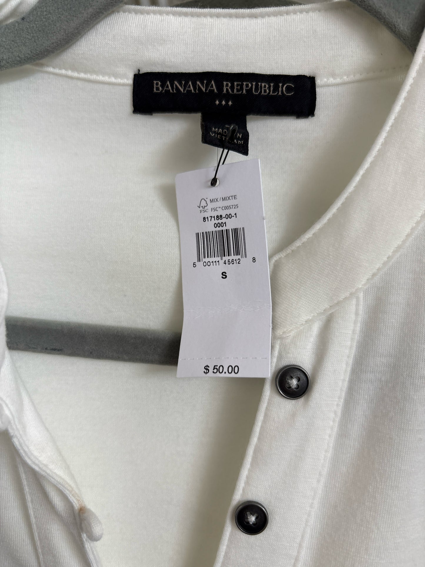 Banana Republic Size S off white Top
