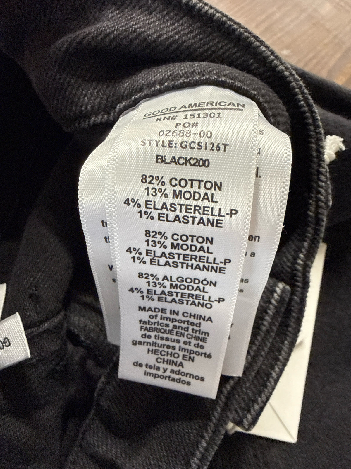 GOOD AMERICAN Size 12/31 Black Jeans