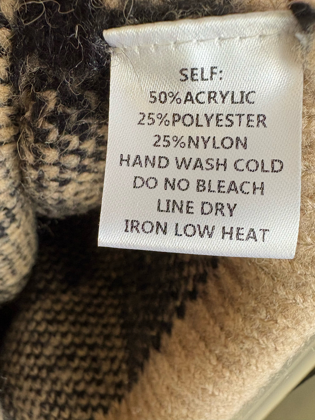 Bluivy Size S/M Black/Brown Cardigan