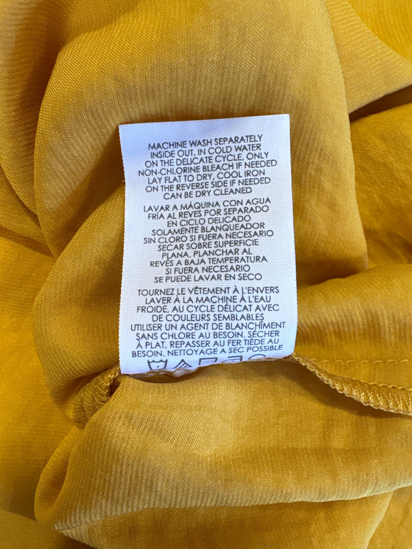 Cabi Size M Yellow Top