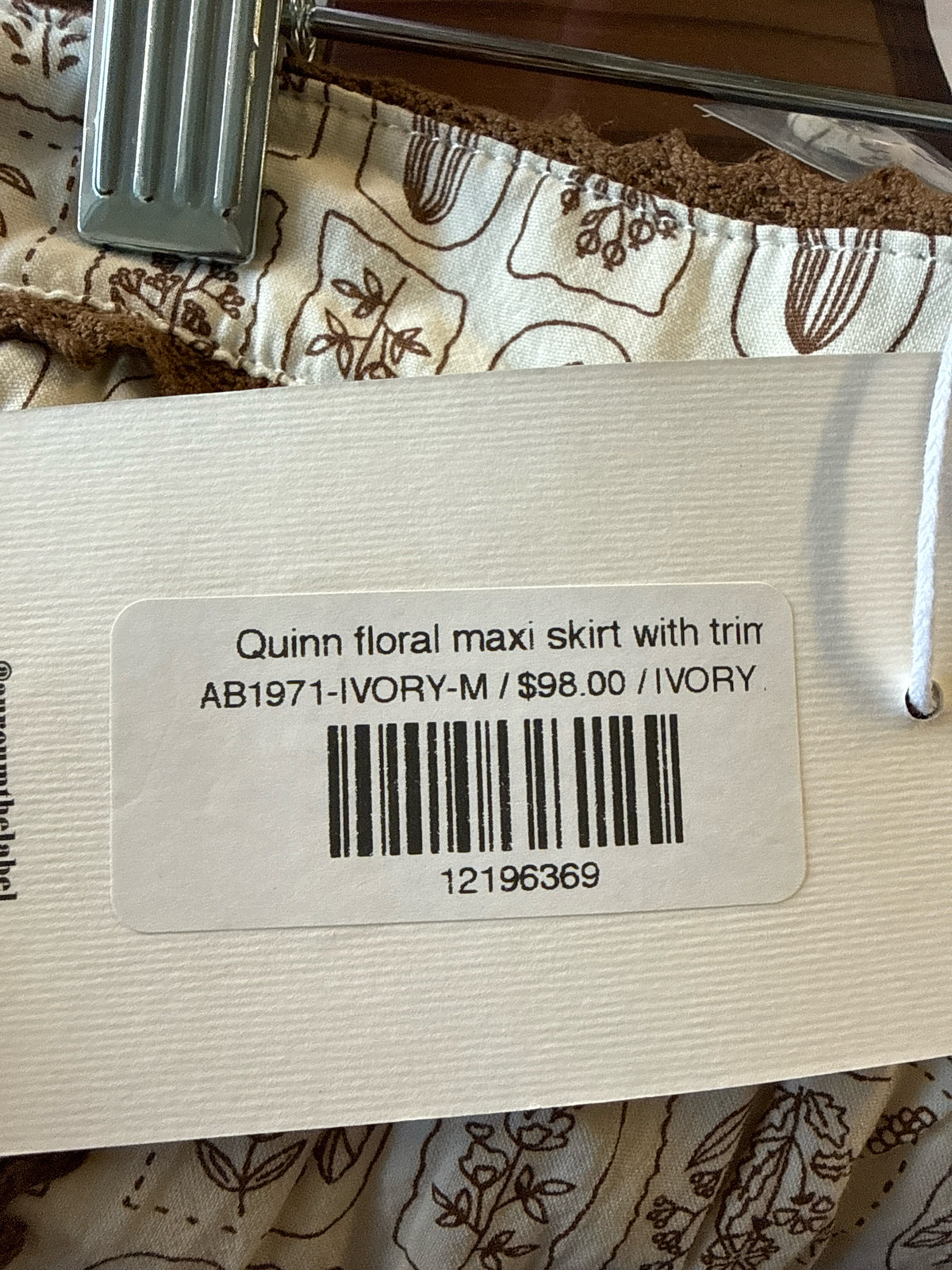 Aureum Size M Cream/Brown Skirt