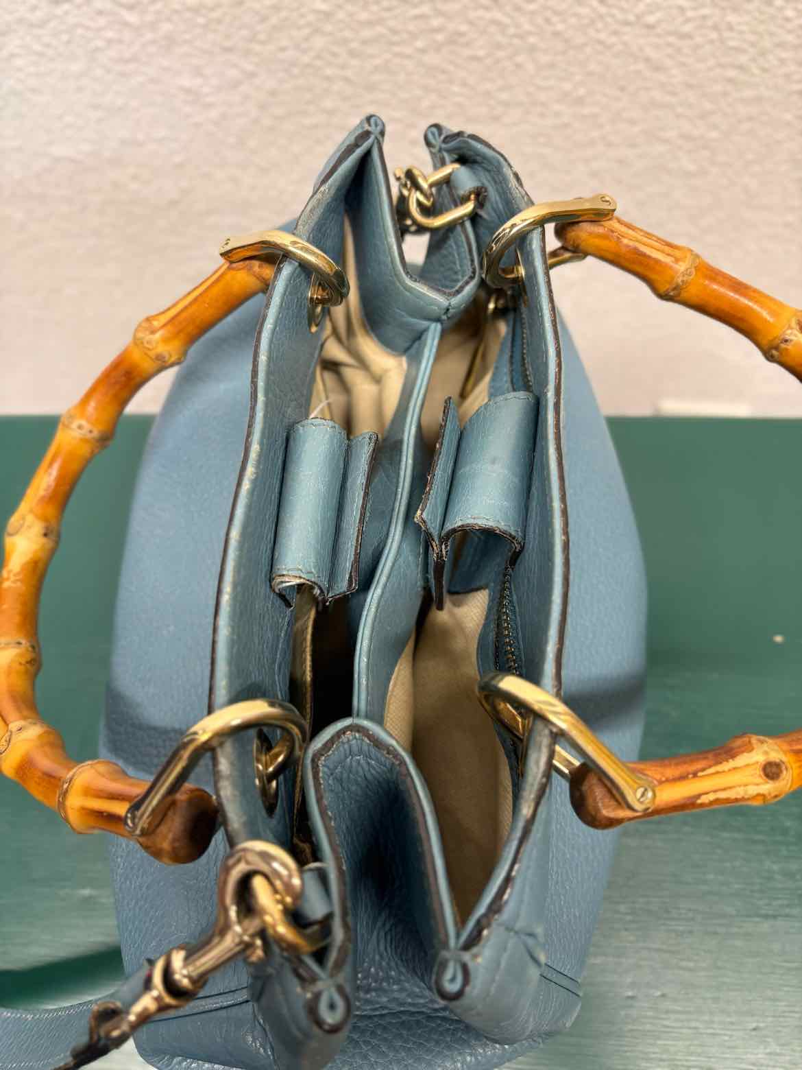 Gucci Light Blue PEBBLED Bag