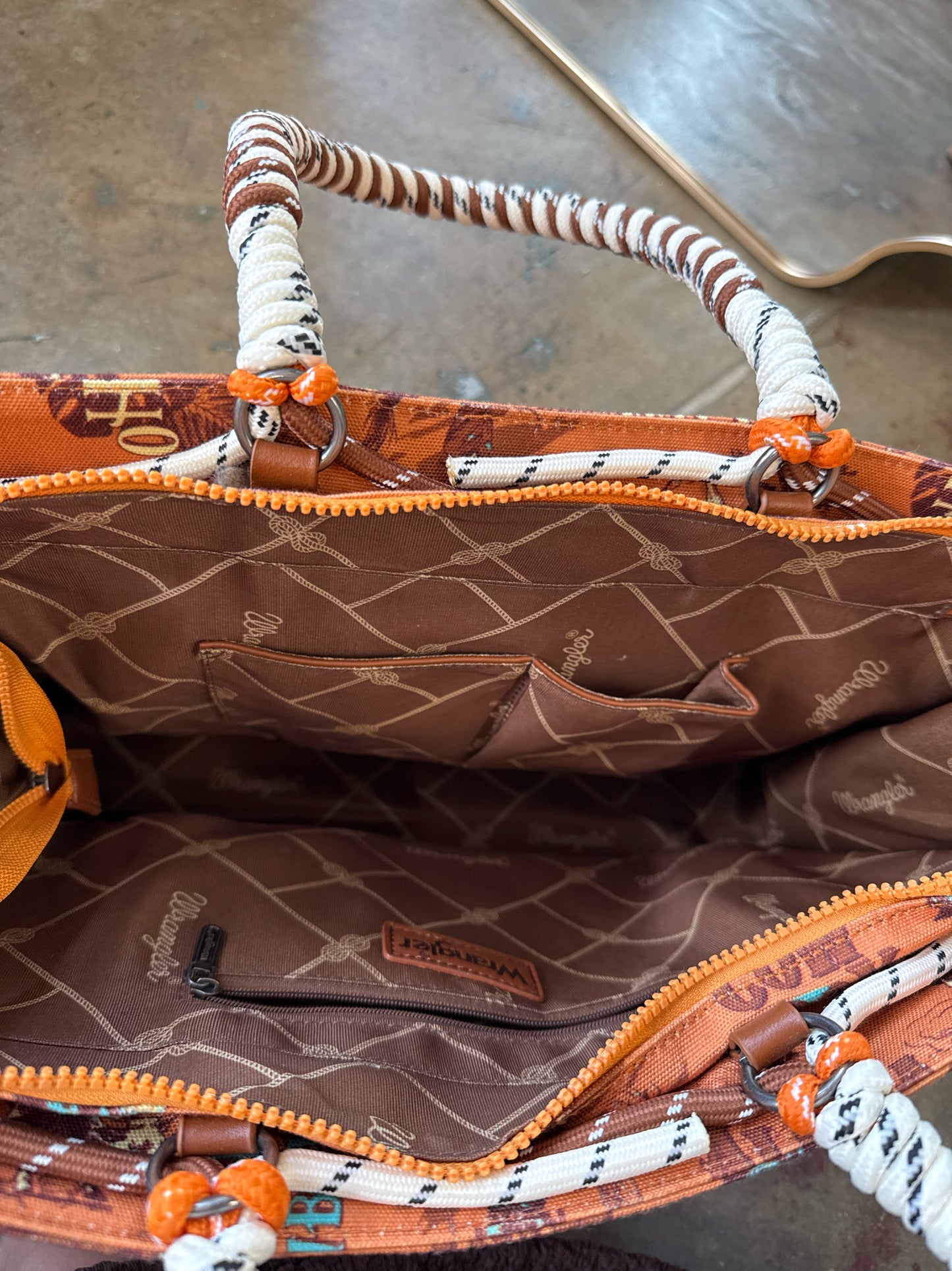 wrangler Orange/Teal Bag