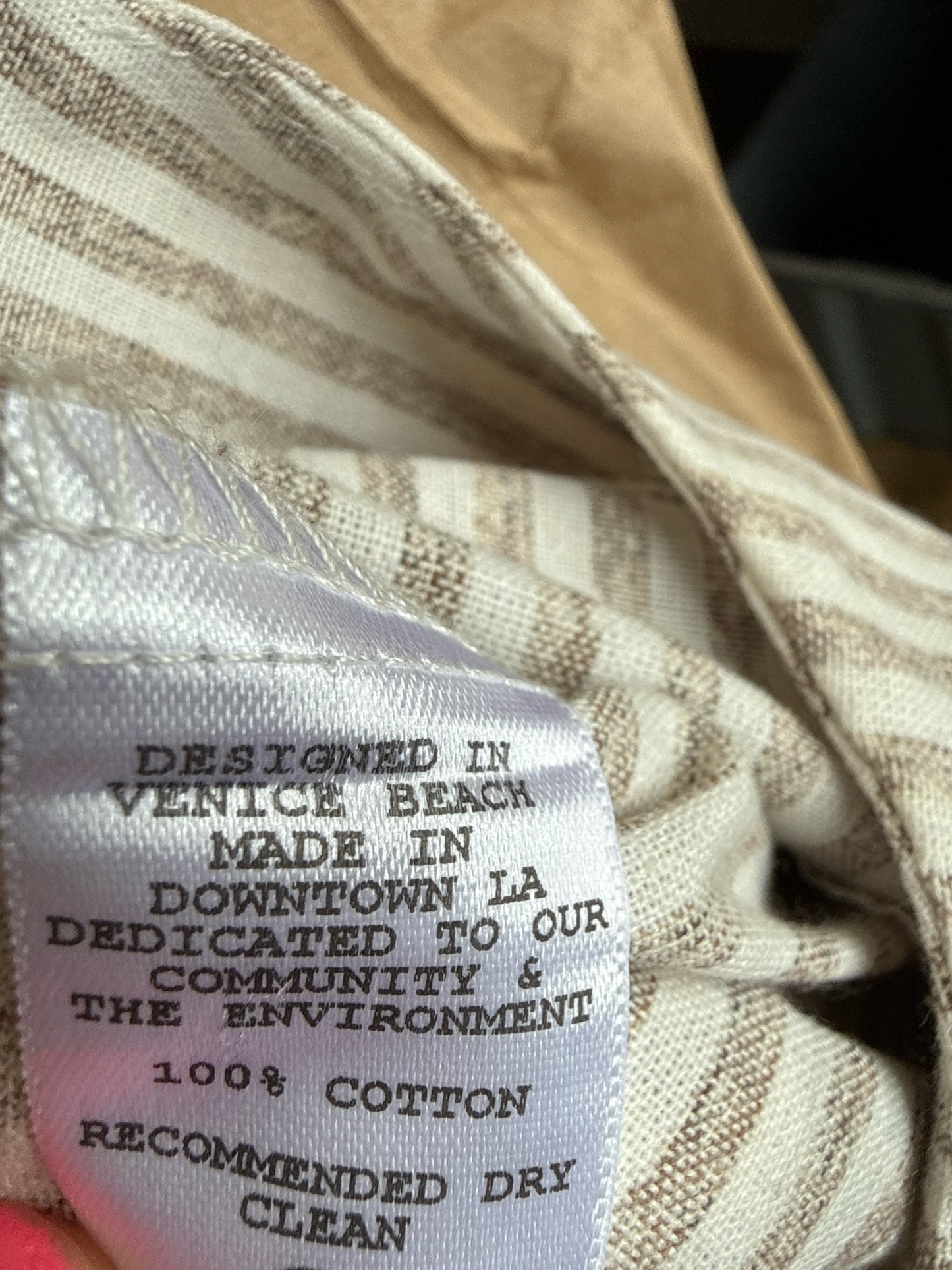 Flynn Skye Size L Tan/Cream Romper