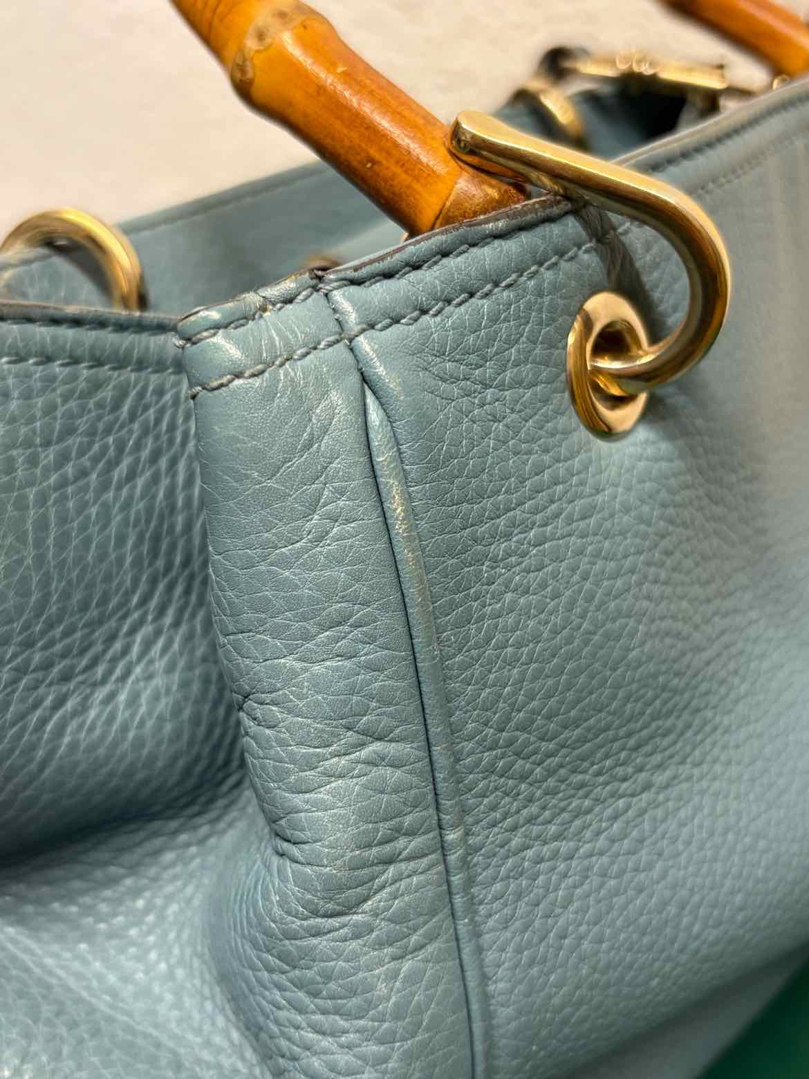 Gucci Light Blue PEBBLED Bag