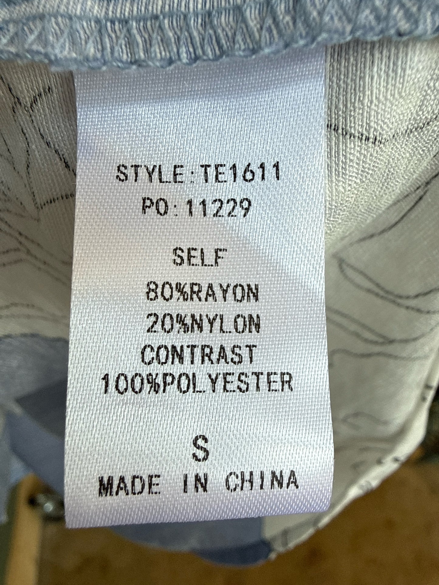 Style USA Size S Blue/White Top