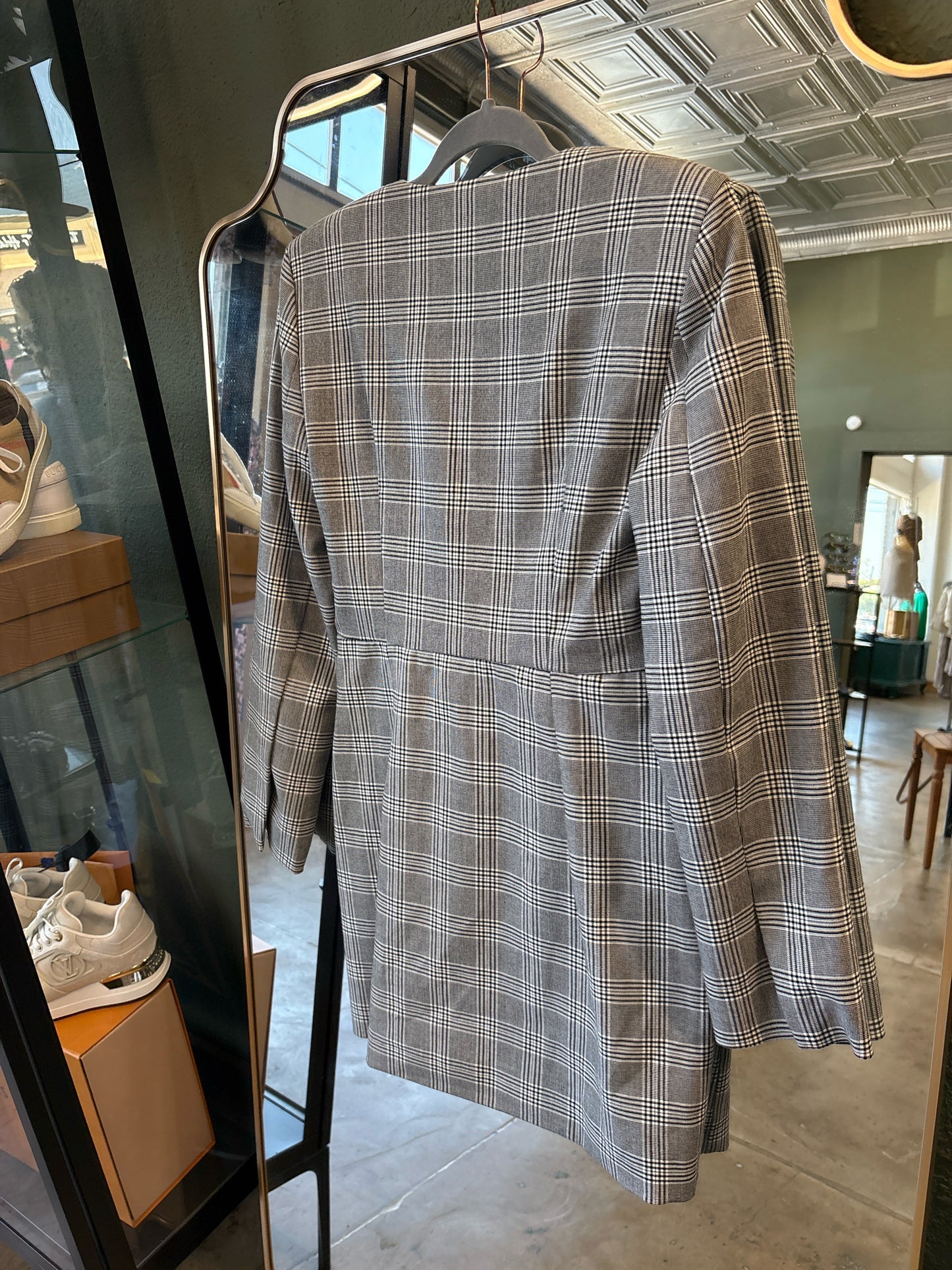 ZARA Size M plaid Dress