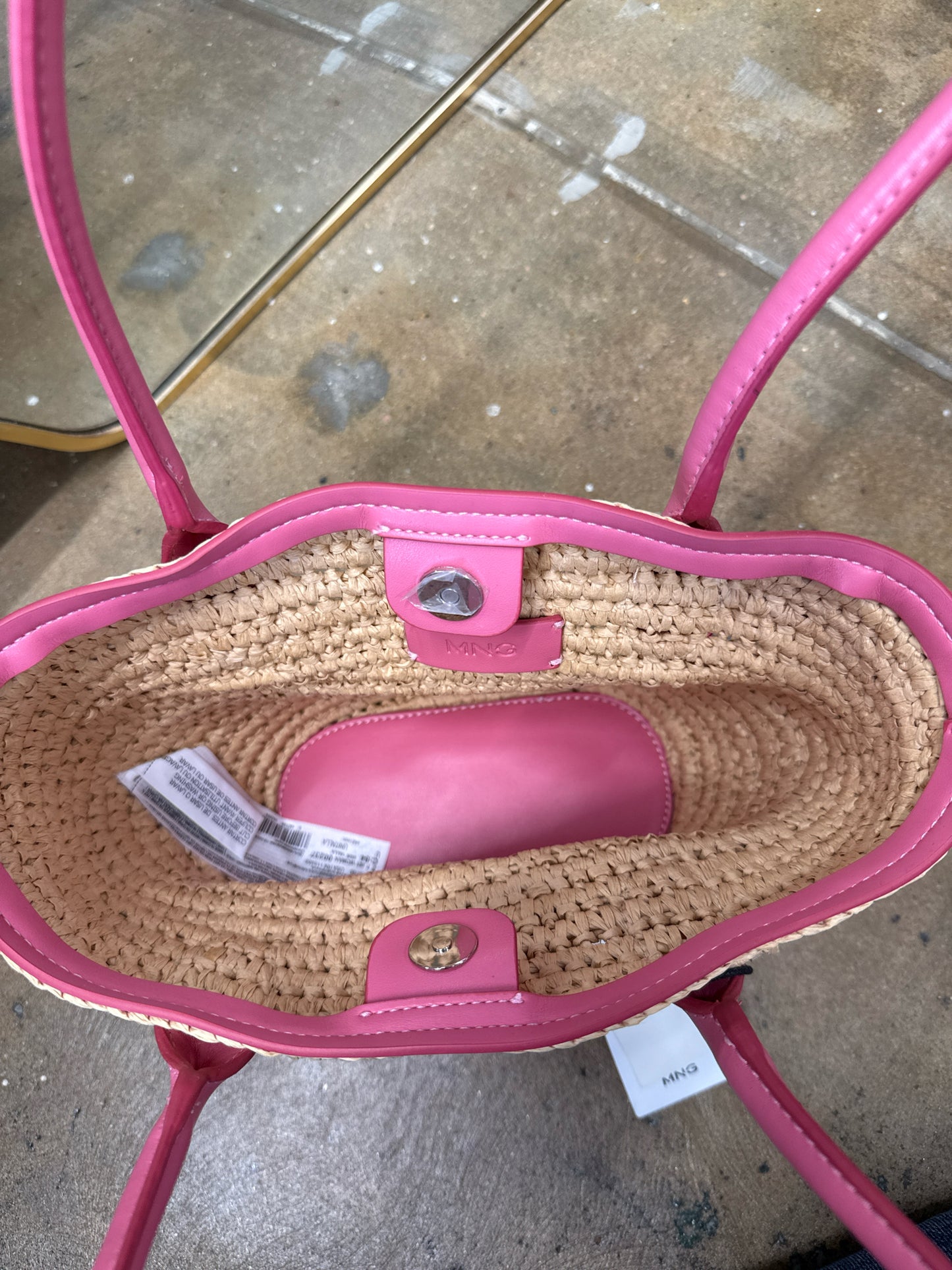 MNG Tan/Pink Purse