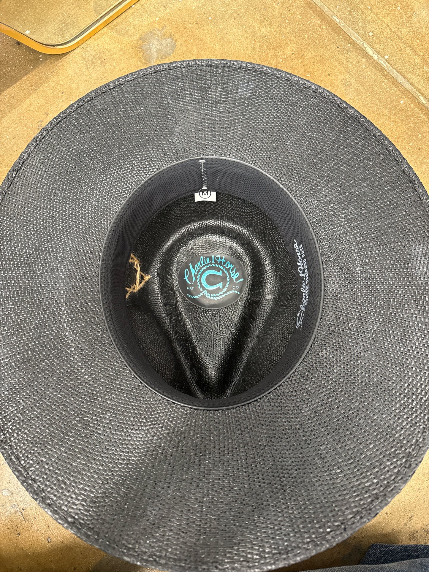 Charlie 1 Horse Black/Teal Hat