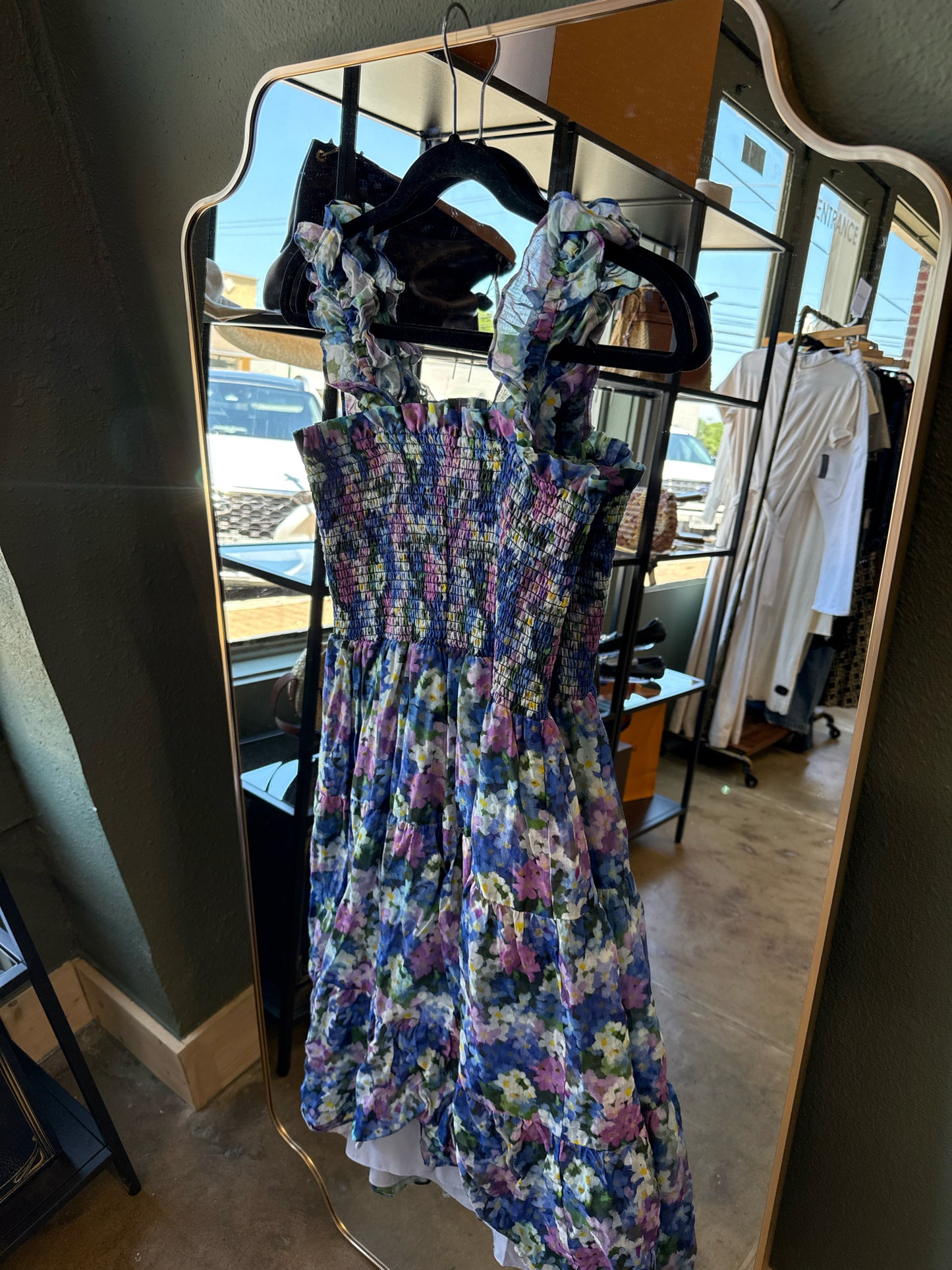 Amanda Uprichard Size S purple and blue Floral Dress