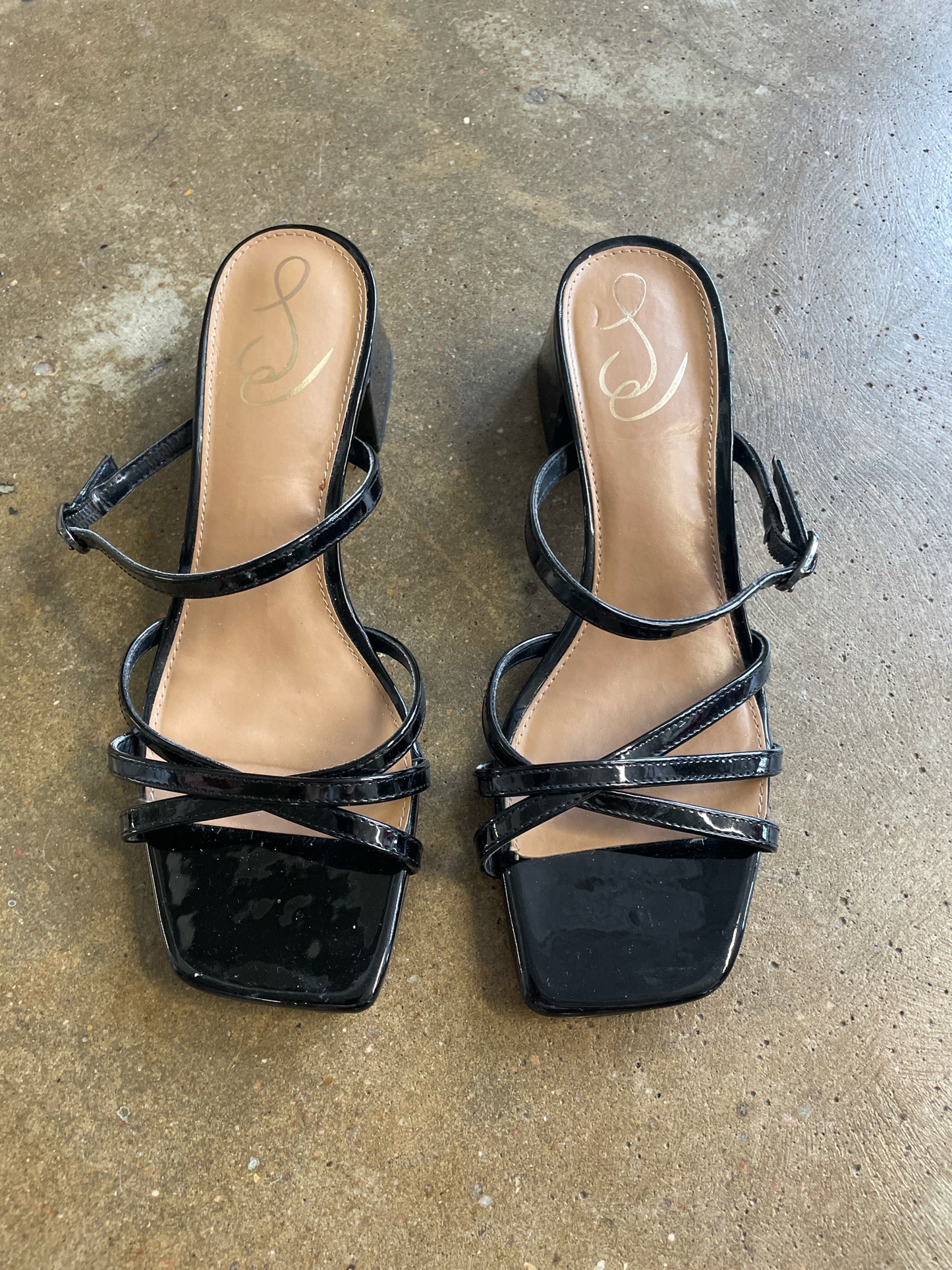 Sam Edelman Shoe Size 8 Black Sandals