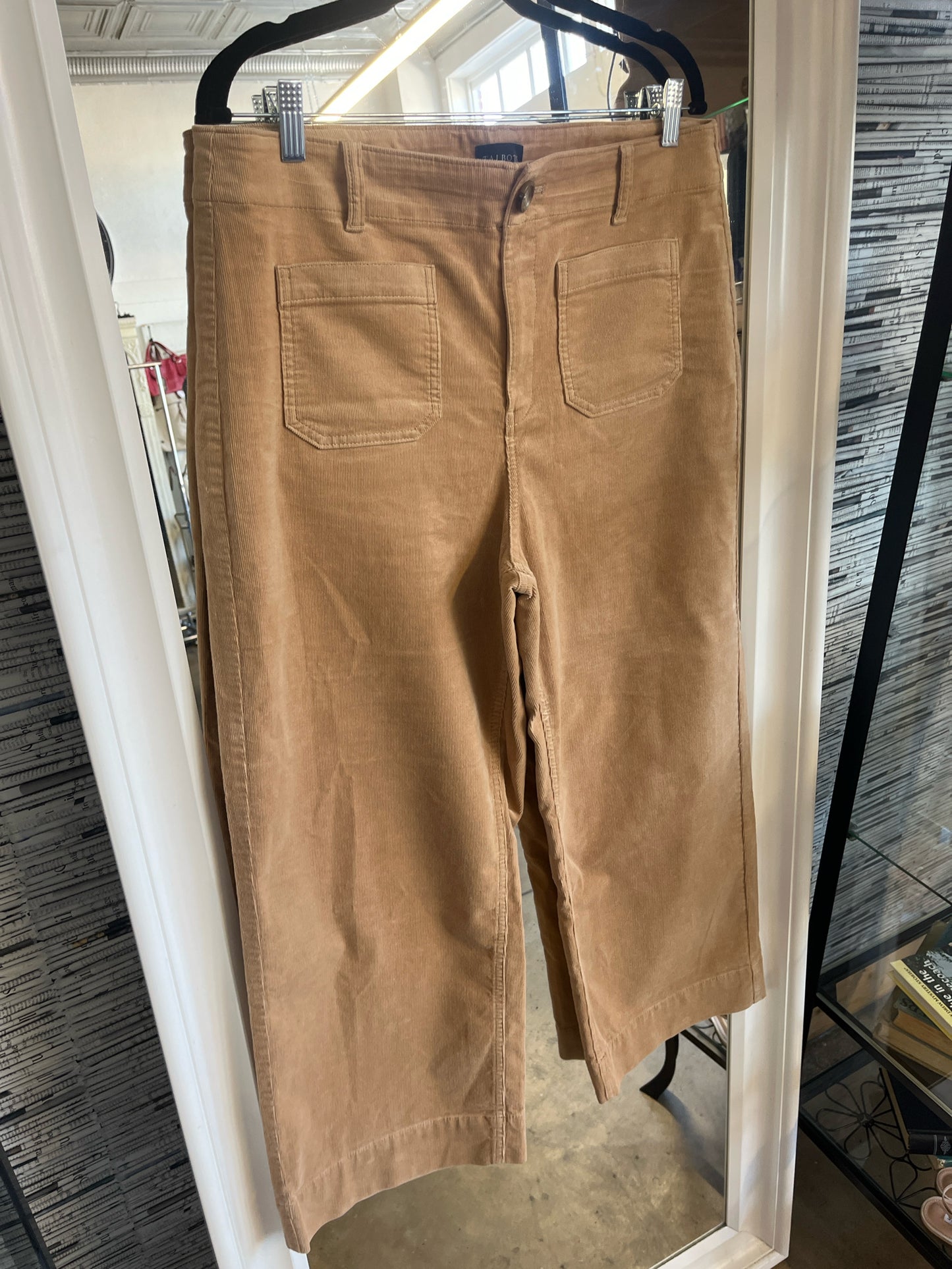 TALBOTS Size 16P Tan Corduroy Pants