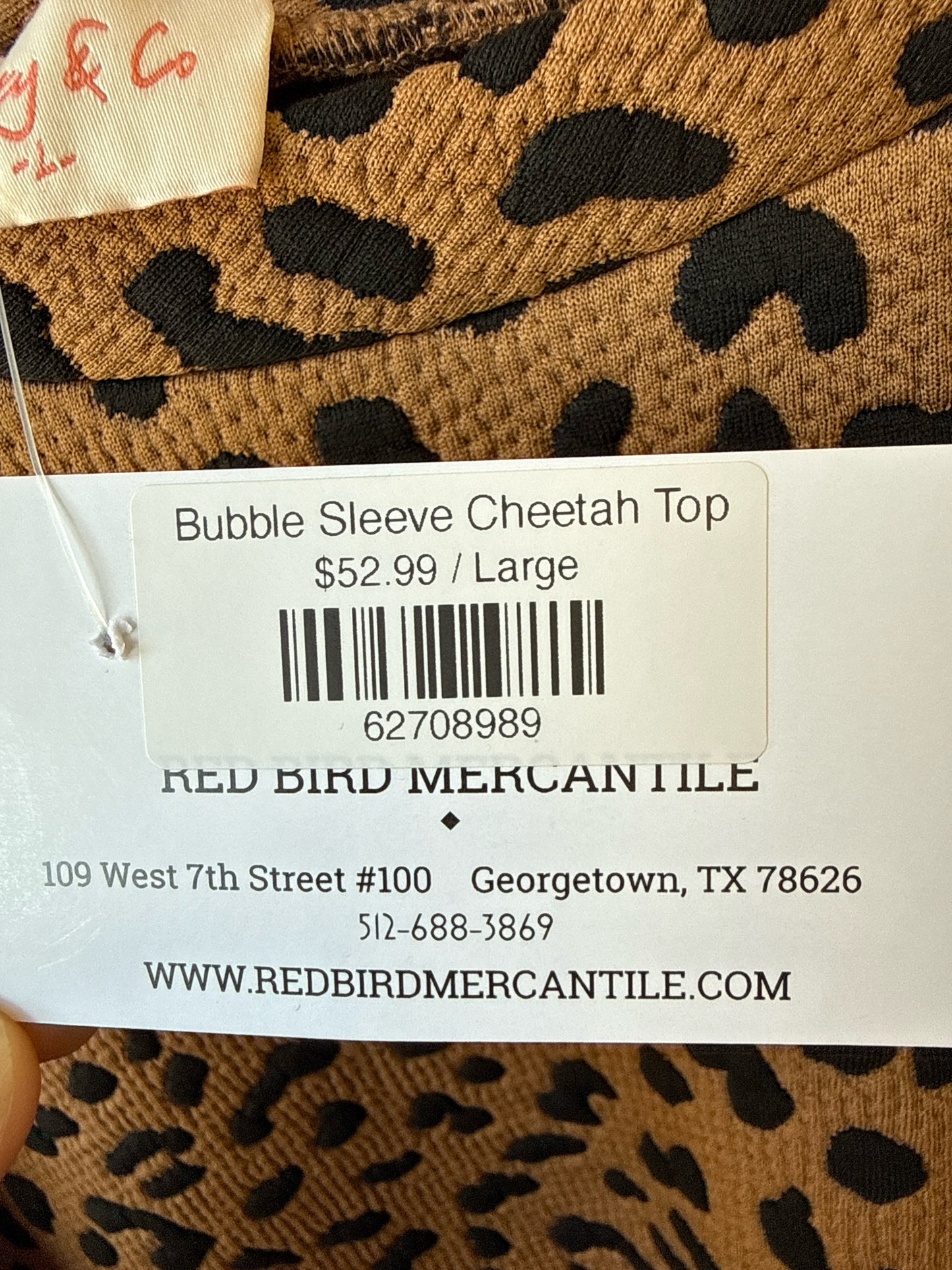 hailey & co Size L Cheetah Print Top
