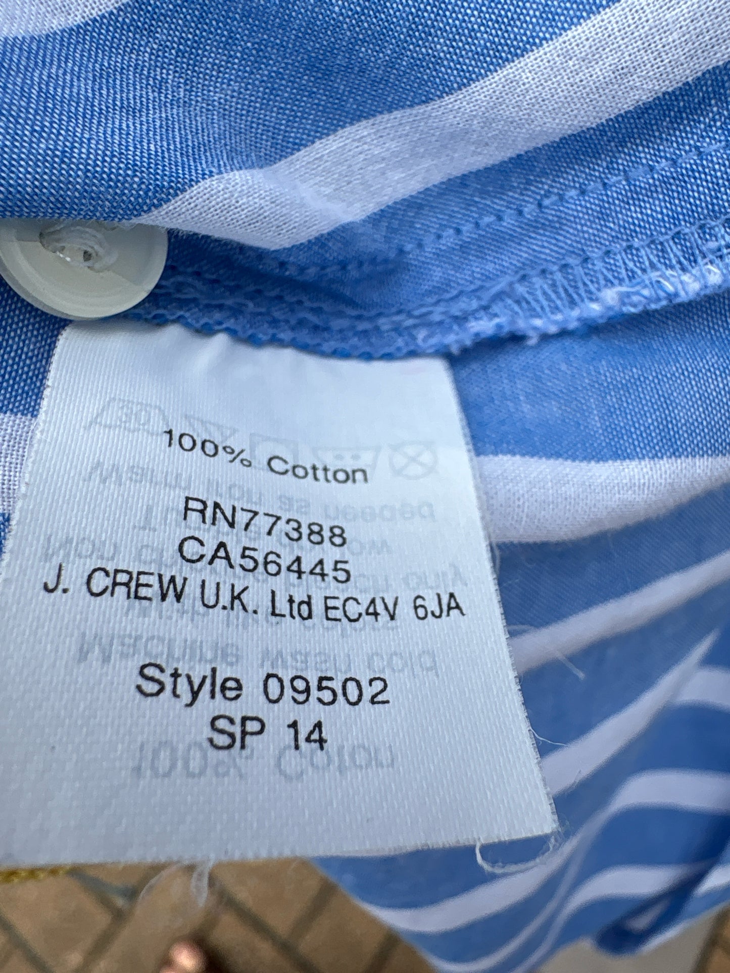 Jcrew Size S Blue/White Stripe Top
