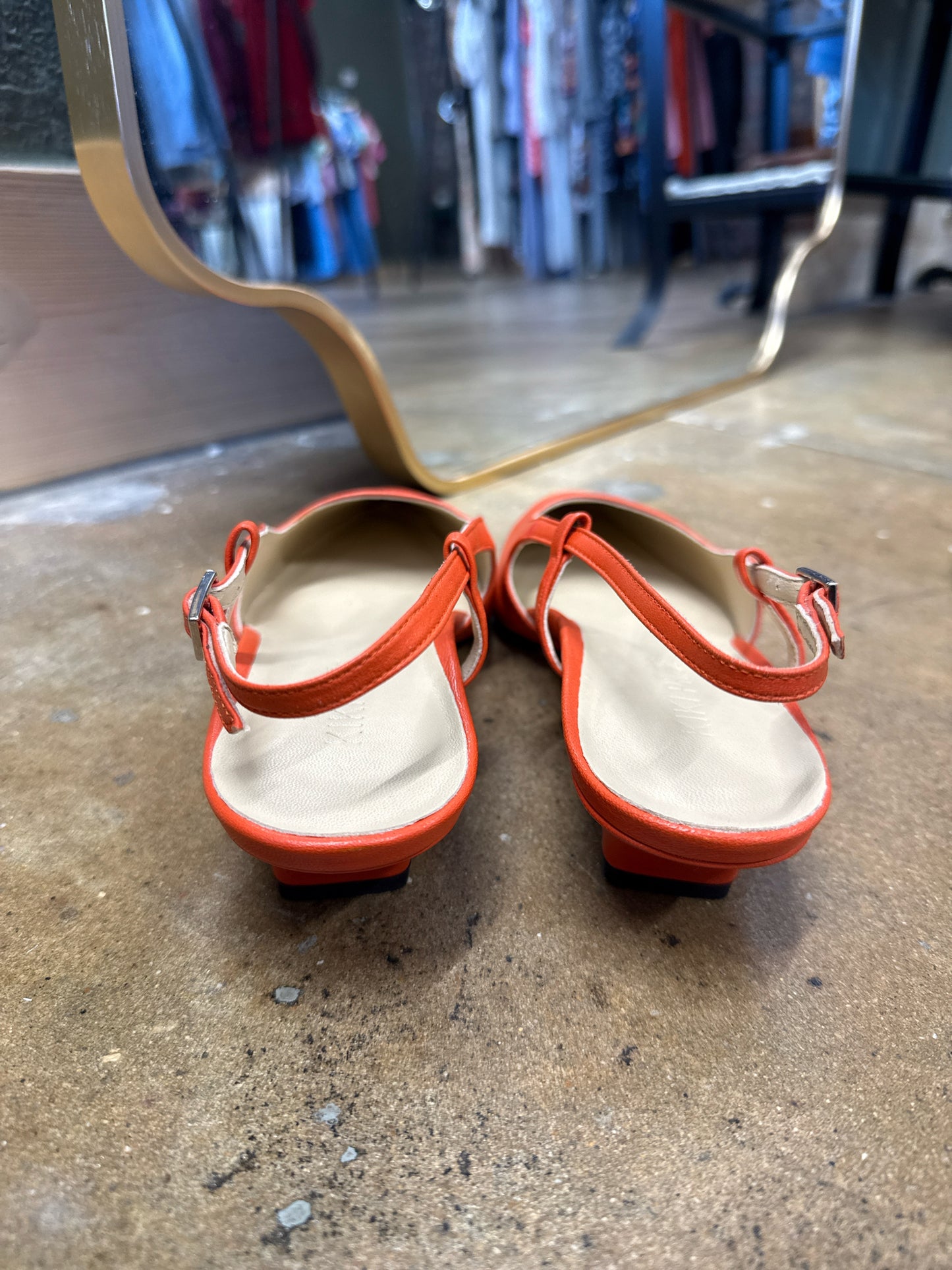 Kiki Price Shoe Size 39.5 Orange Heels