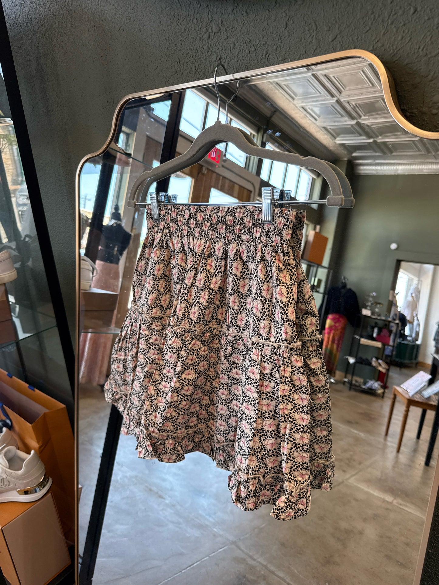 Bishop + Young Size XS Black/Pink Skirt